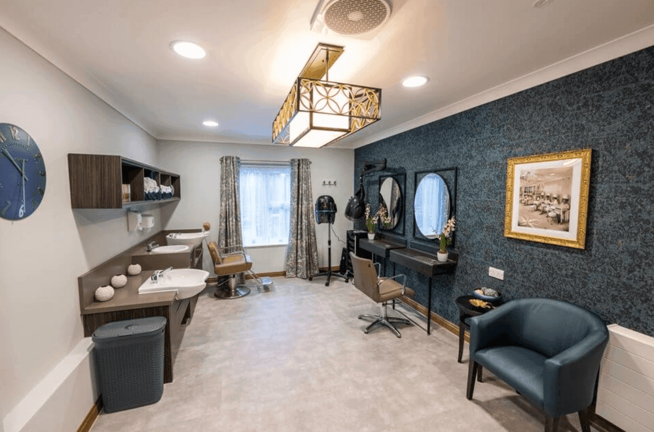 Salon at Oak Hill Mews Care Home in Market Harborough, Leicester