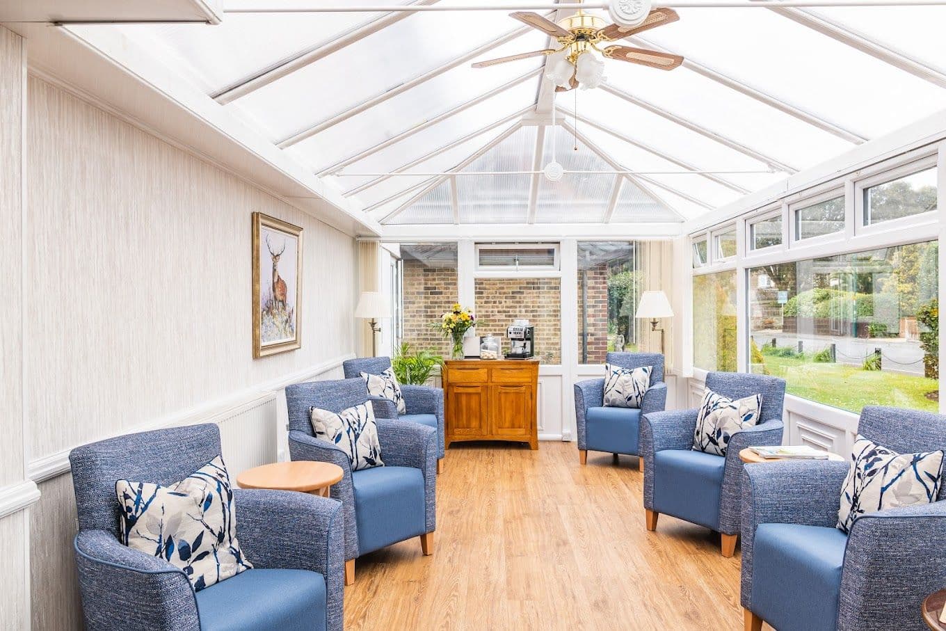 Lounge of Oakland Court care home in Bognor Regis