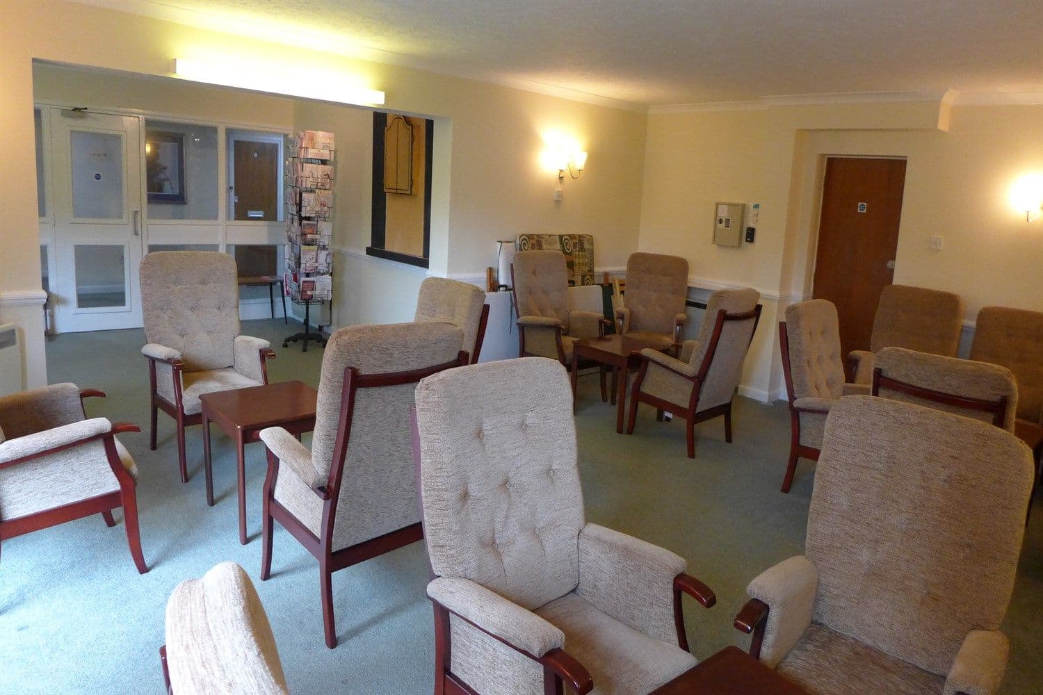 Communal Lounge at Oaklands Court Retirement Development in Littlehampton, Arun