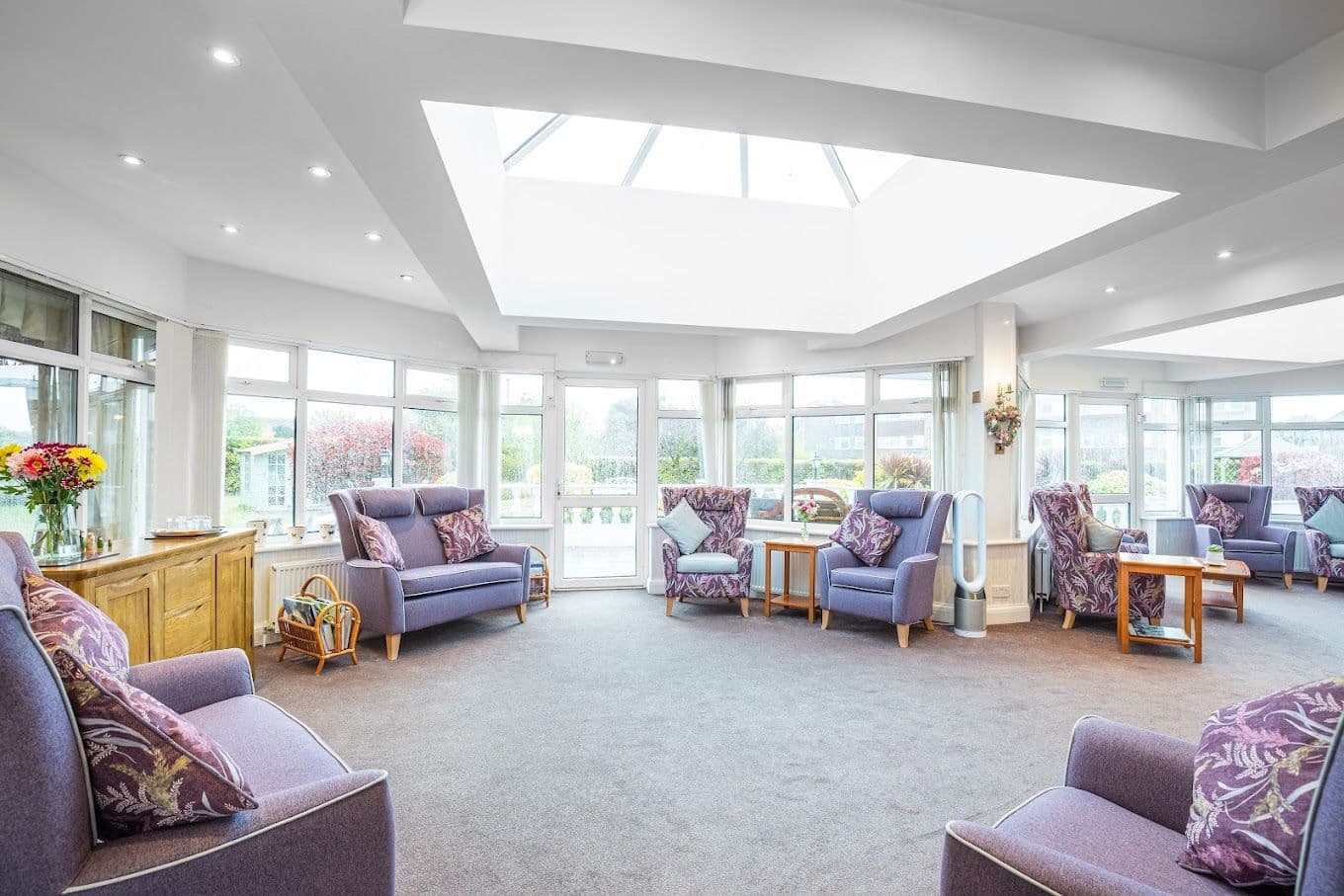 Lounge of Oakland Grange care home in Littlehampton