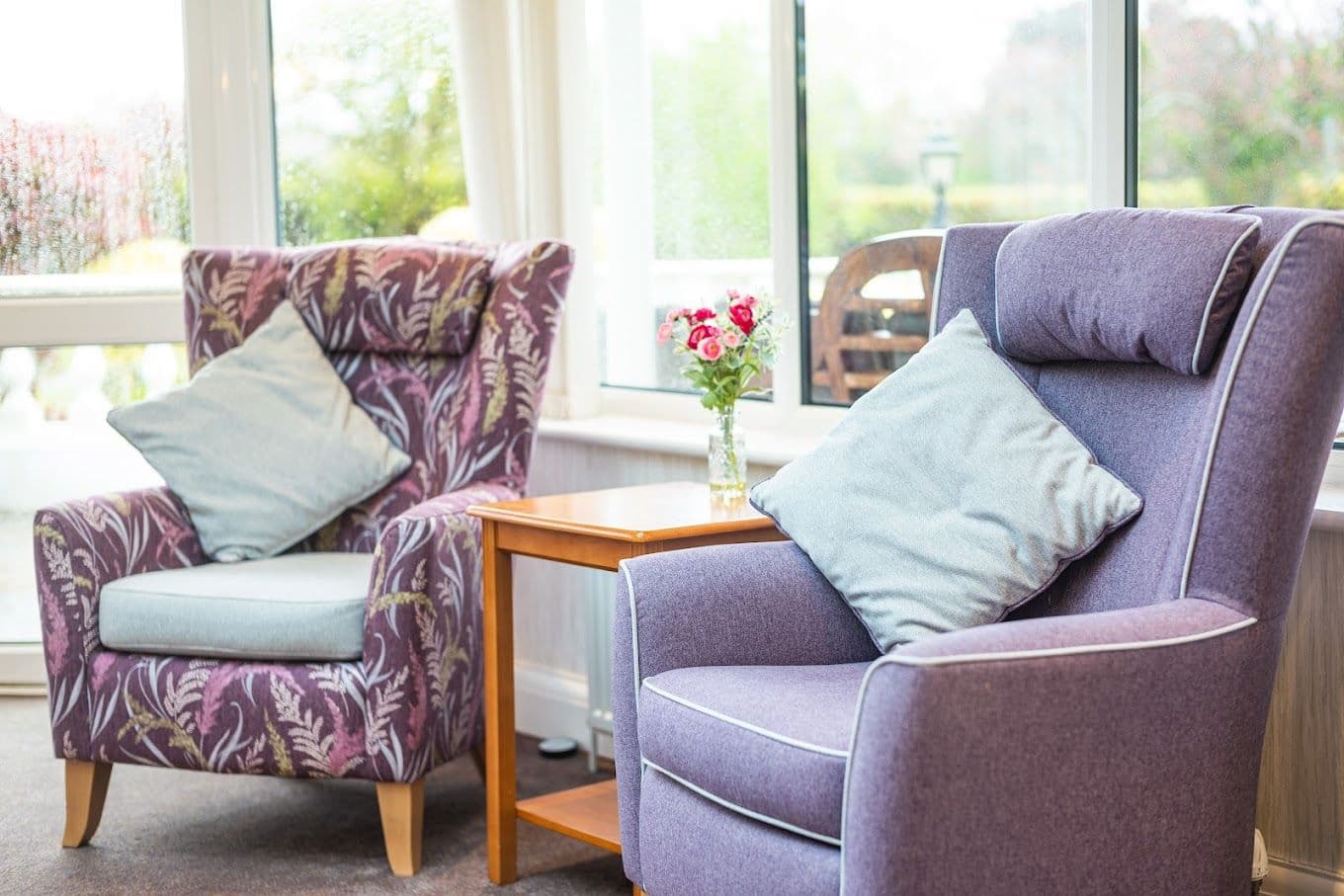 Lounge of Oakland Grange care home in Littlehampton