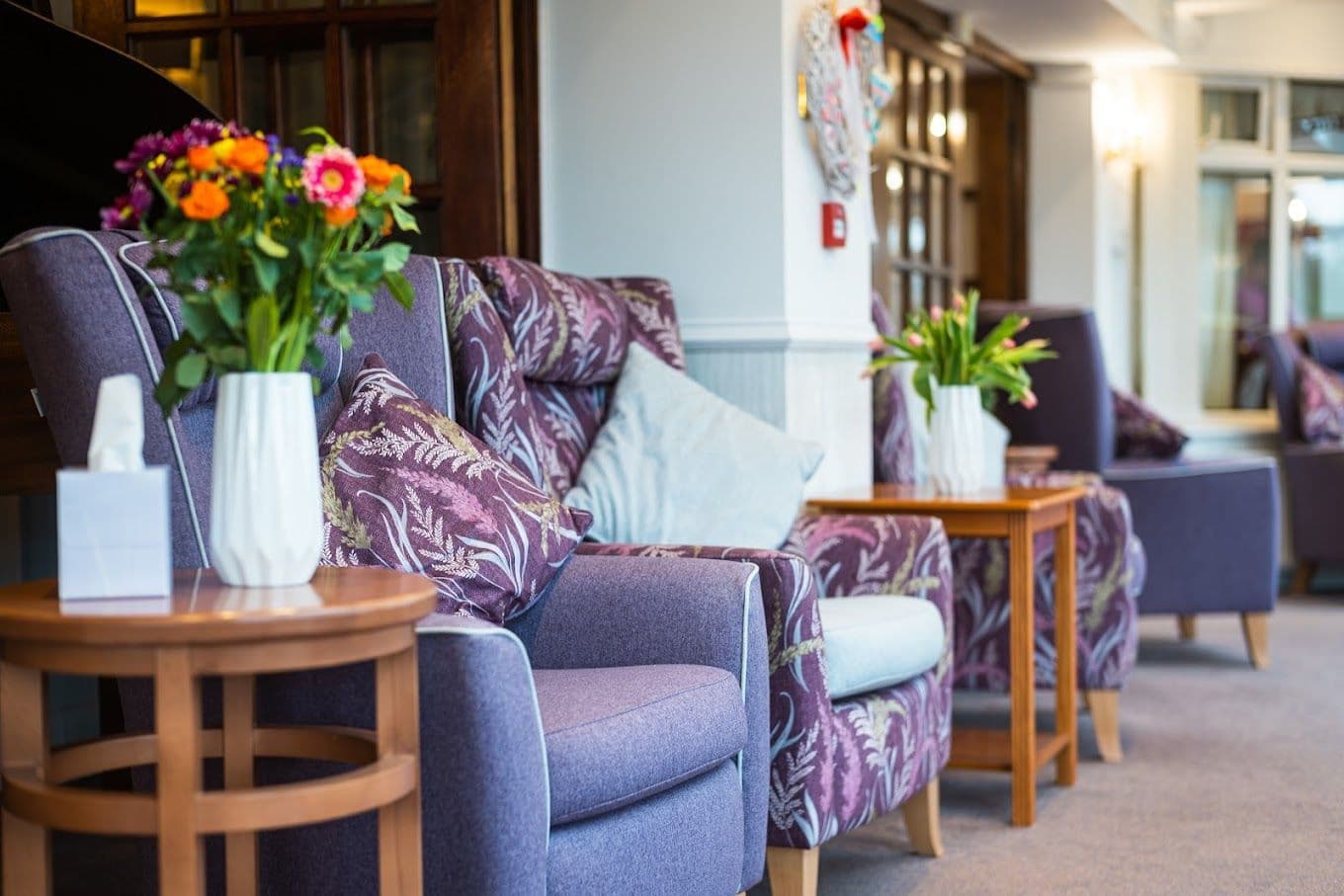 Lounge of Oakland Grange care home in Littlehampton