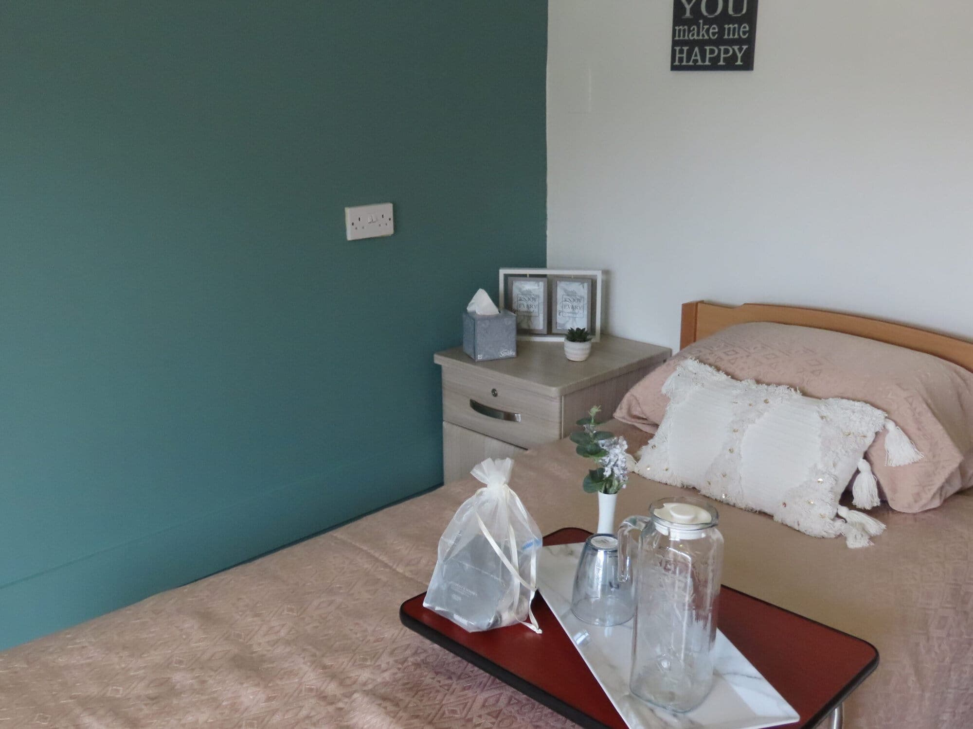 bedroom at Old Gates Care Home, Blackburn