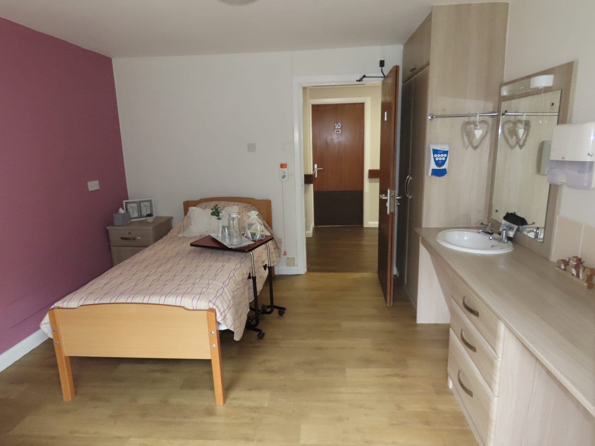 bedroom at Old Gates Care Home, Blackburn