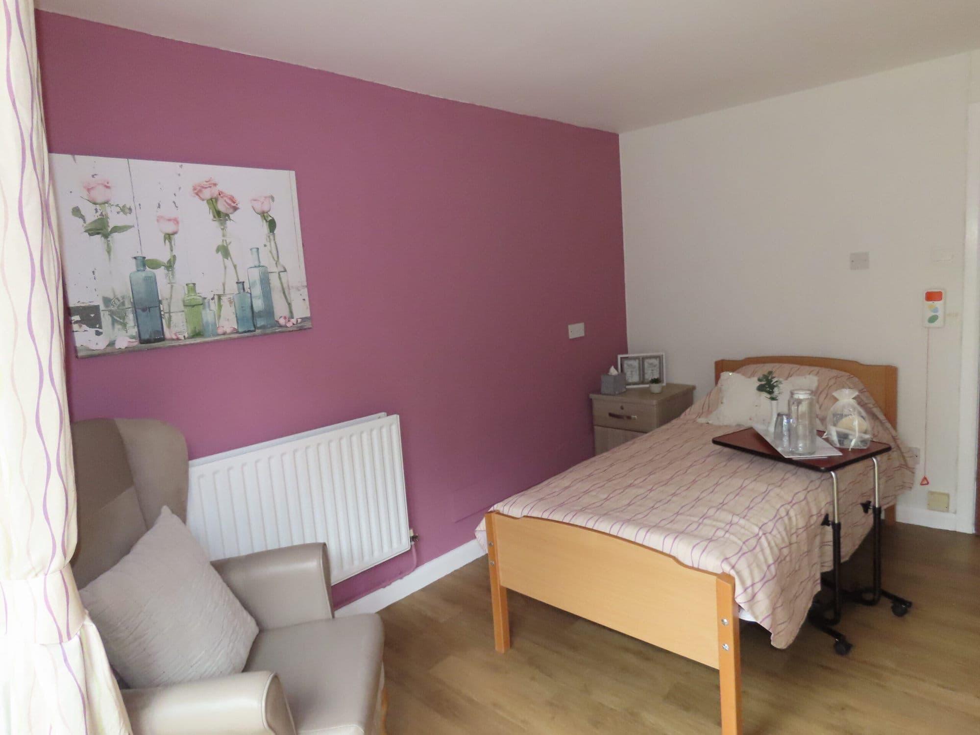 bedroom at Old Gates Care Home, Blackburn