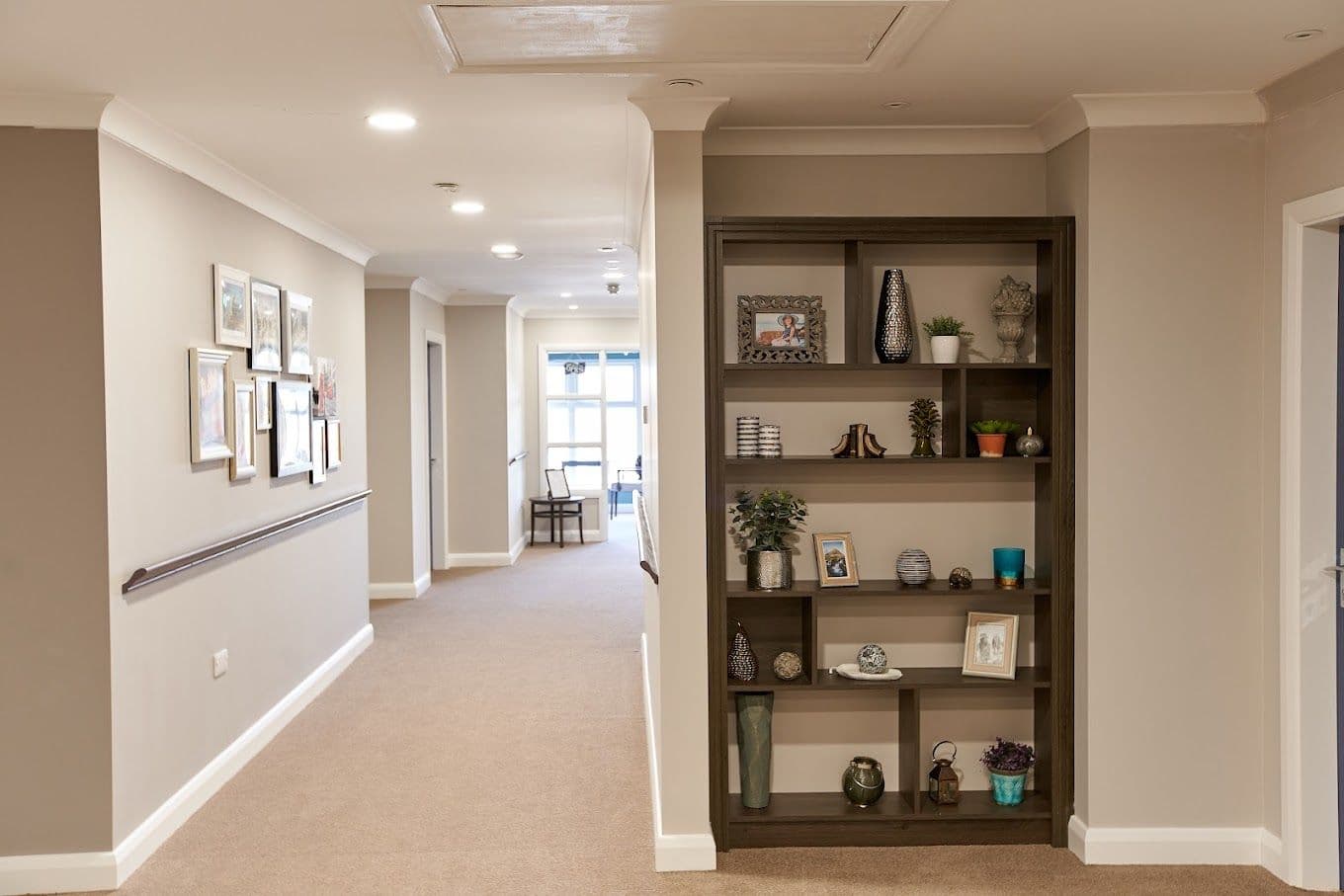 Hallway of Old Sarum Manor care home in Salisbury, Wiltshire