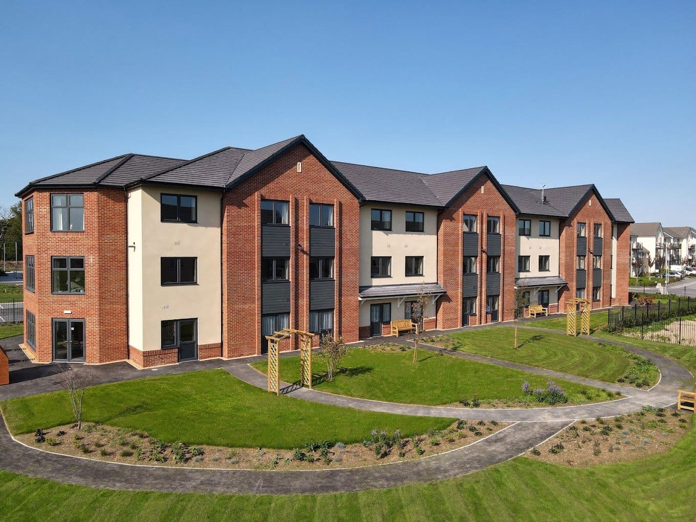 Exterior of Old Sarum Manor care home in Salisbury, Wiltshire