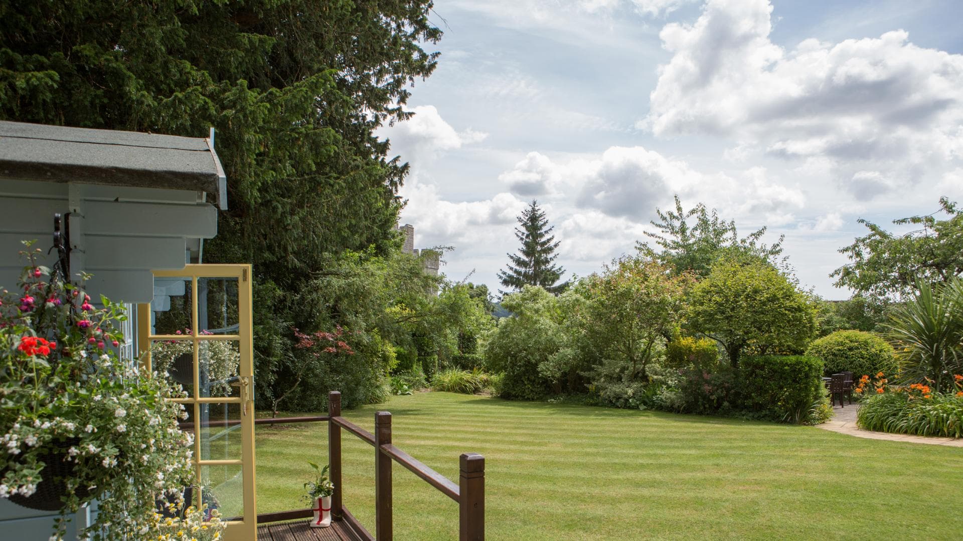 Garden of St Wilfrid's Priory in Arundel, West Sussex