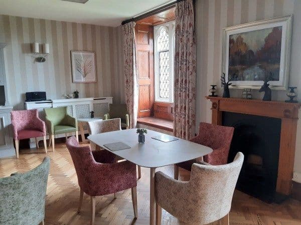 Dining area of St Wilfrid's Priory in Arundel, West Sussex