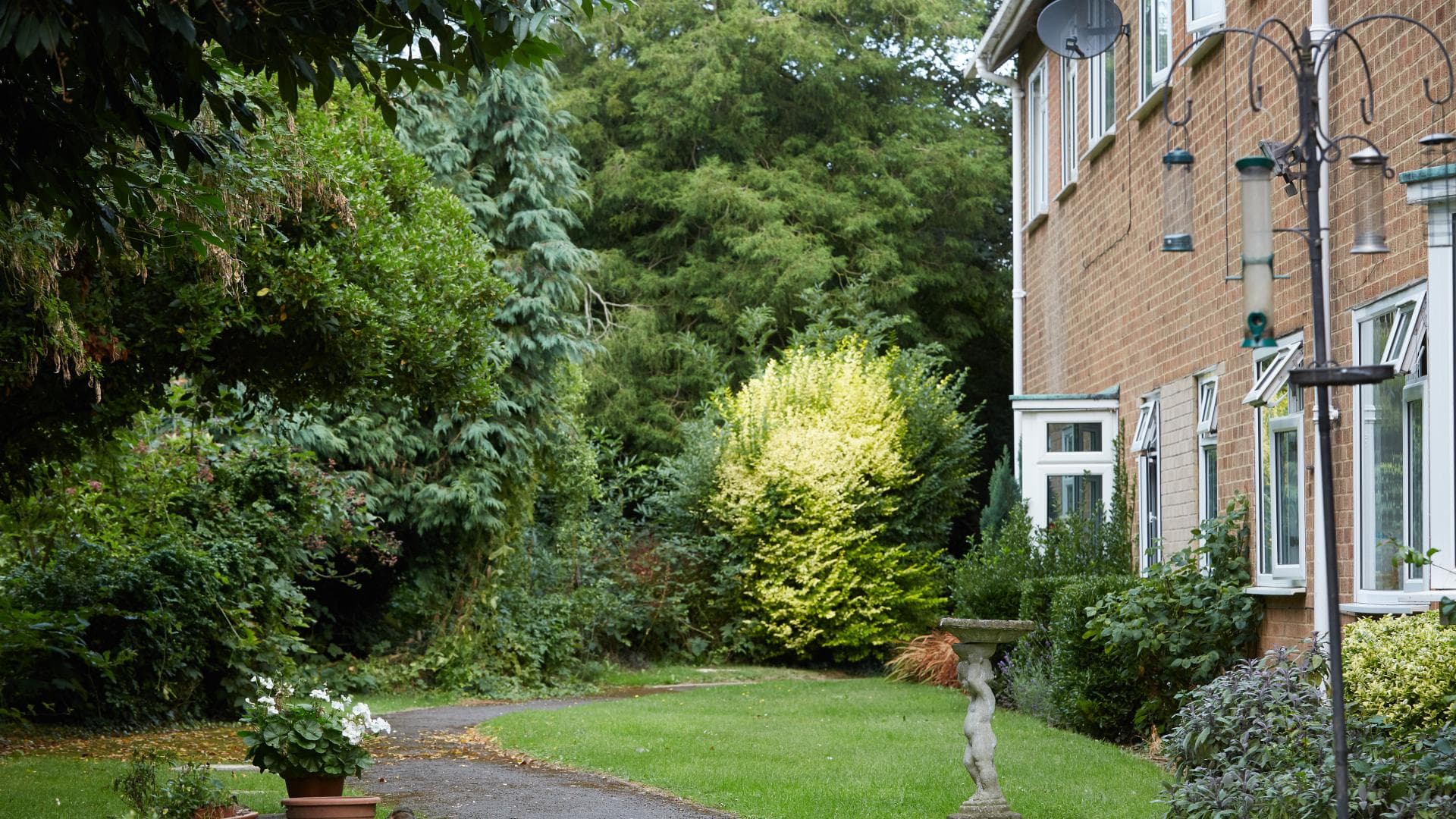 Garden at Patchett Lodge Care Home in Spalding, South Holland