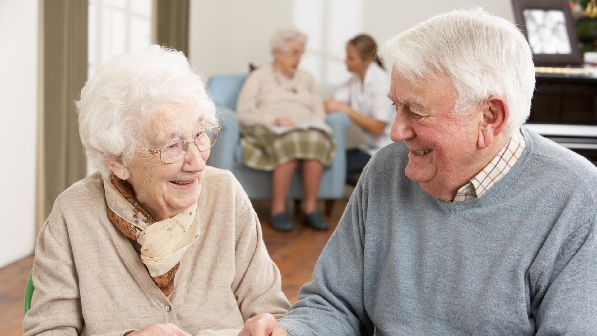 Residents at Paternoster House Care Home in Cirencester, Cotsworld