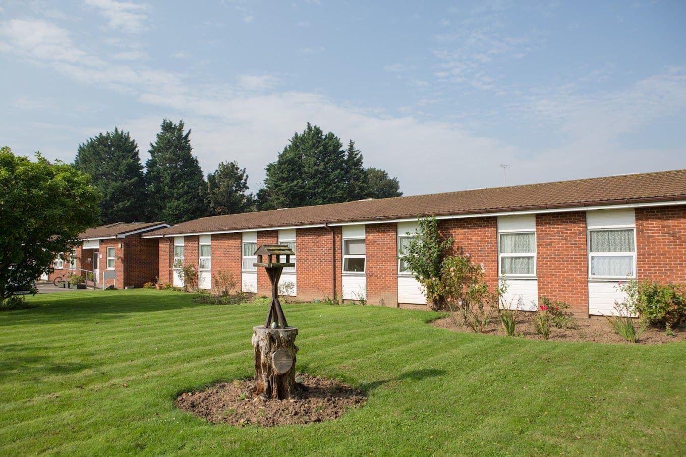 Garden Are of Skirbeck Court Care Home in Boston, Lincolnshire