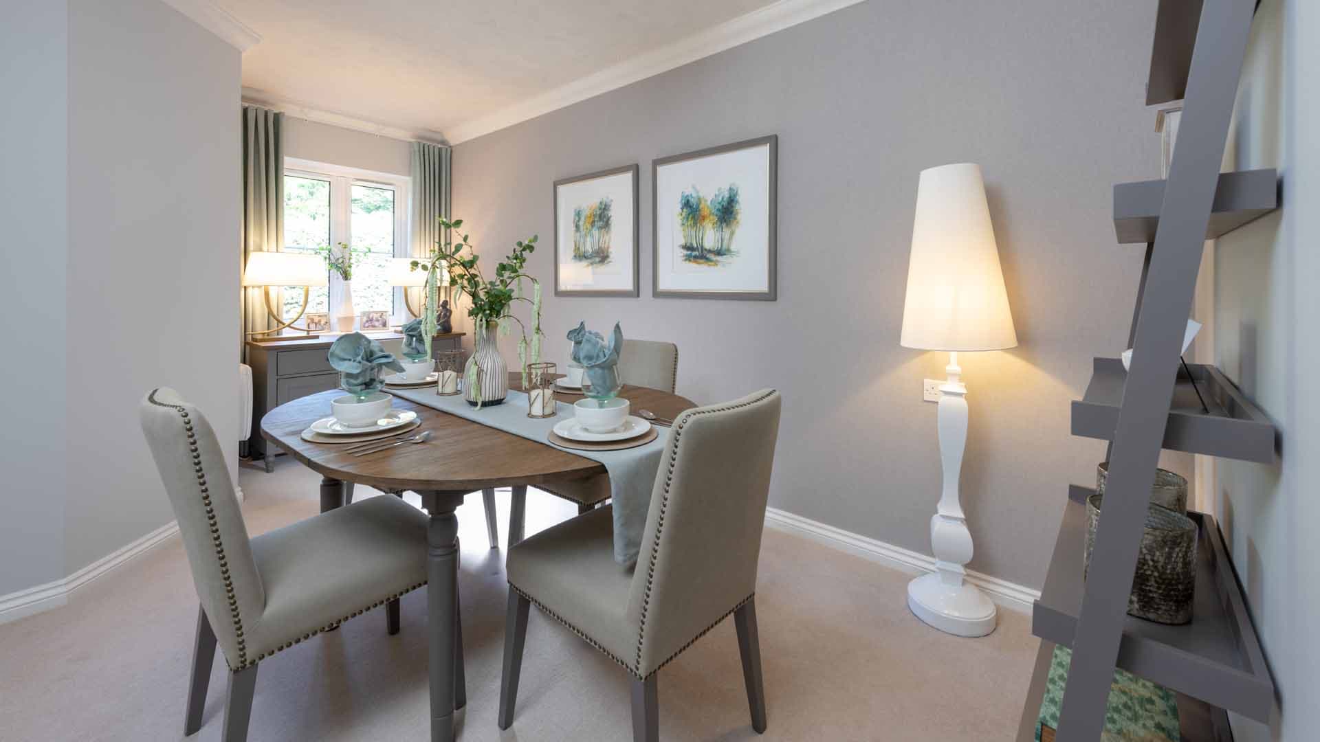 Dining Area at Otter Lodge Retirement Development in Honiton, Devon