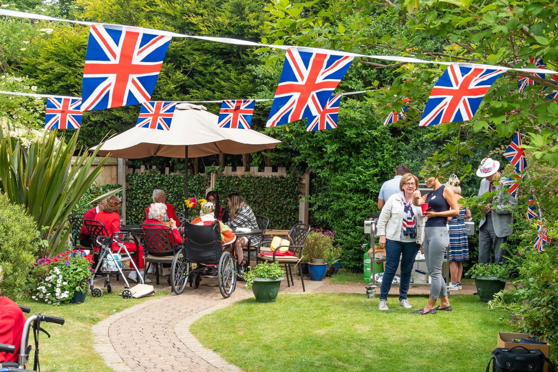 Garden at Florence House Care Home in Peterborough, Cambridgeshire