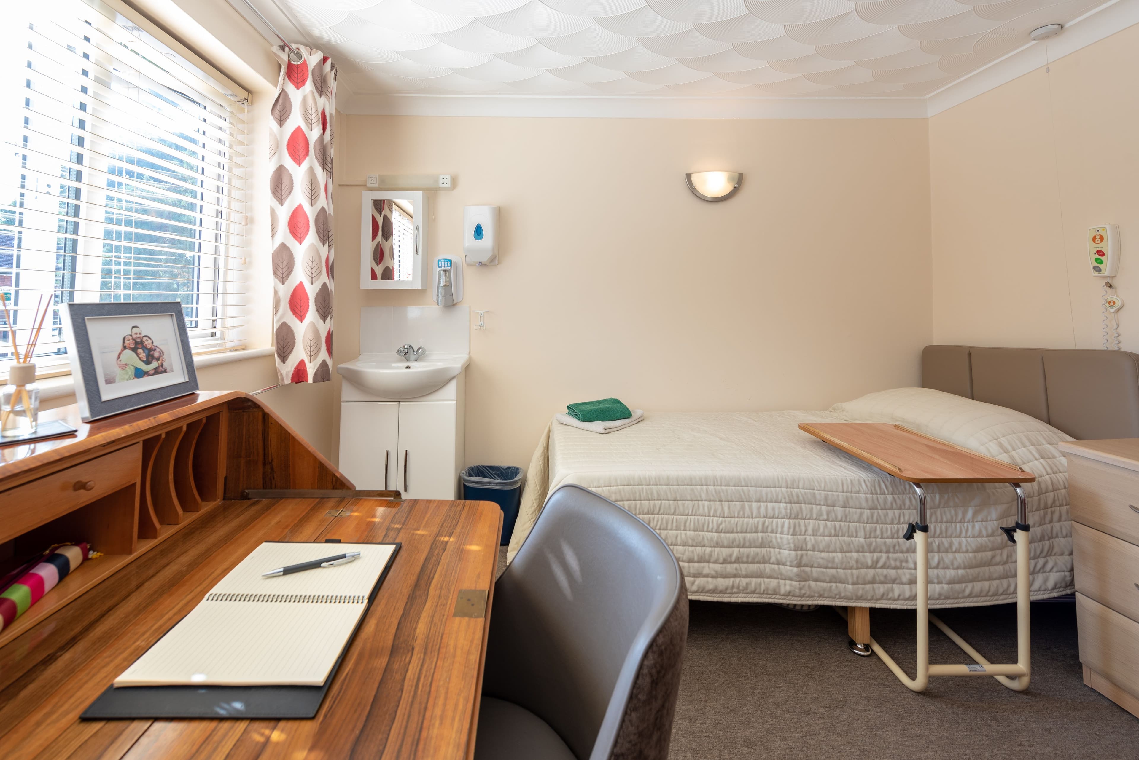 Bedroom of Pinehurst care home in Crowthorne, Berkshire