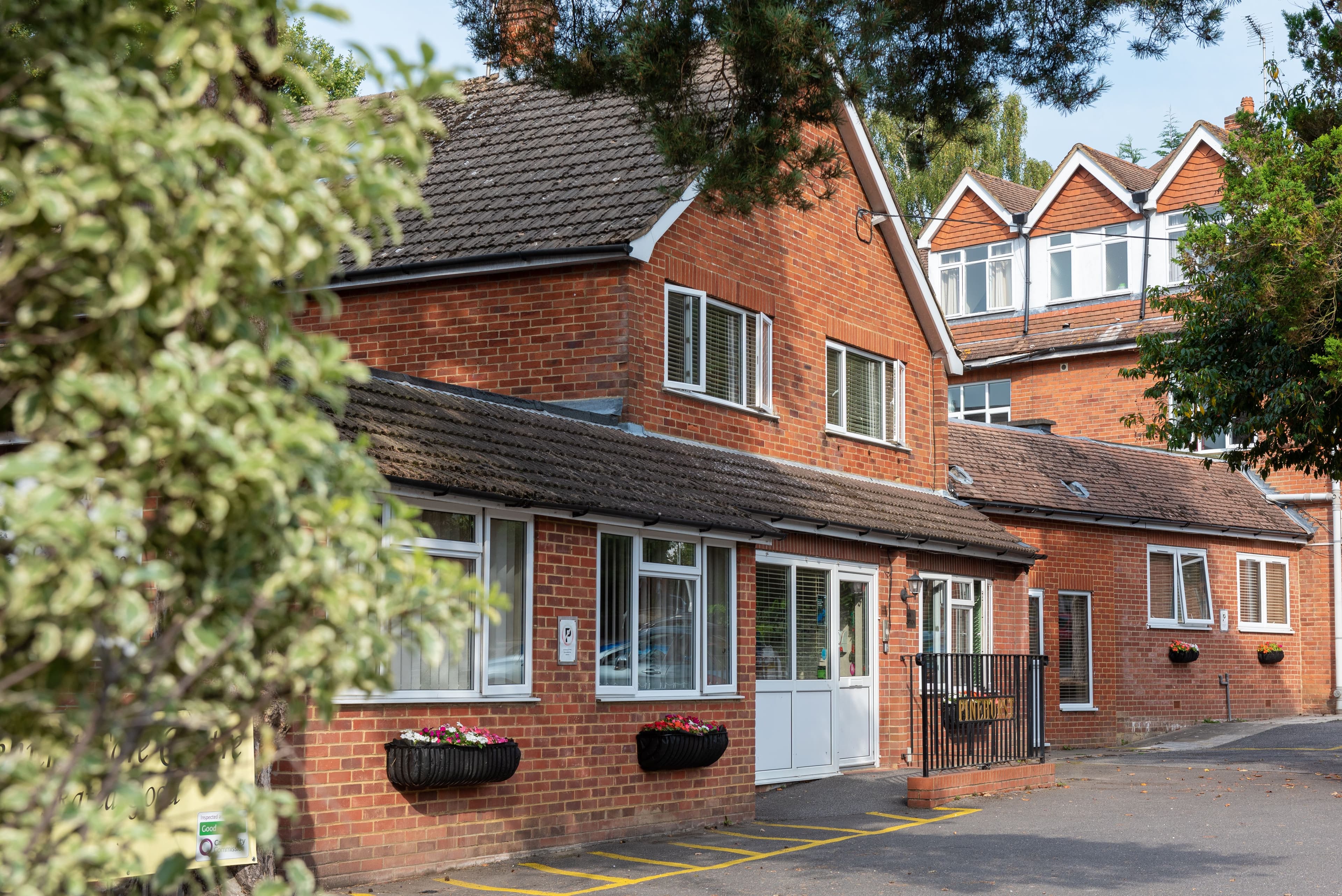 Exterior of Pinehurst care home in Crowthorne, Berkshire