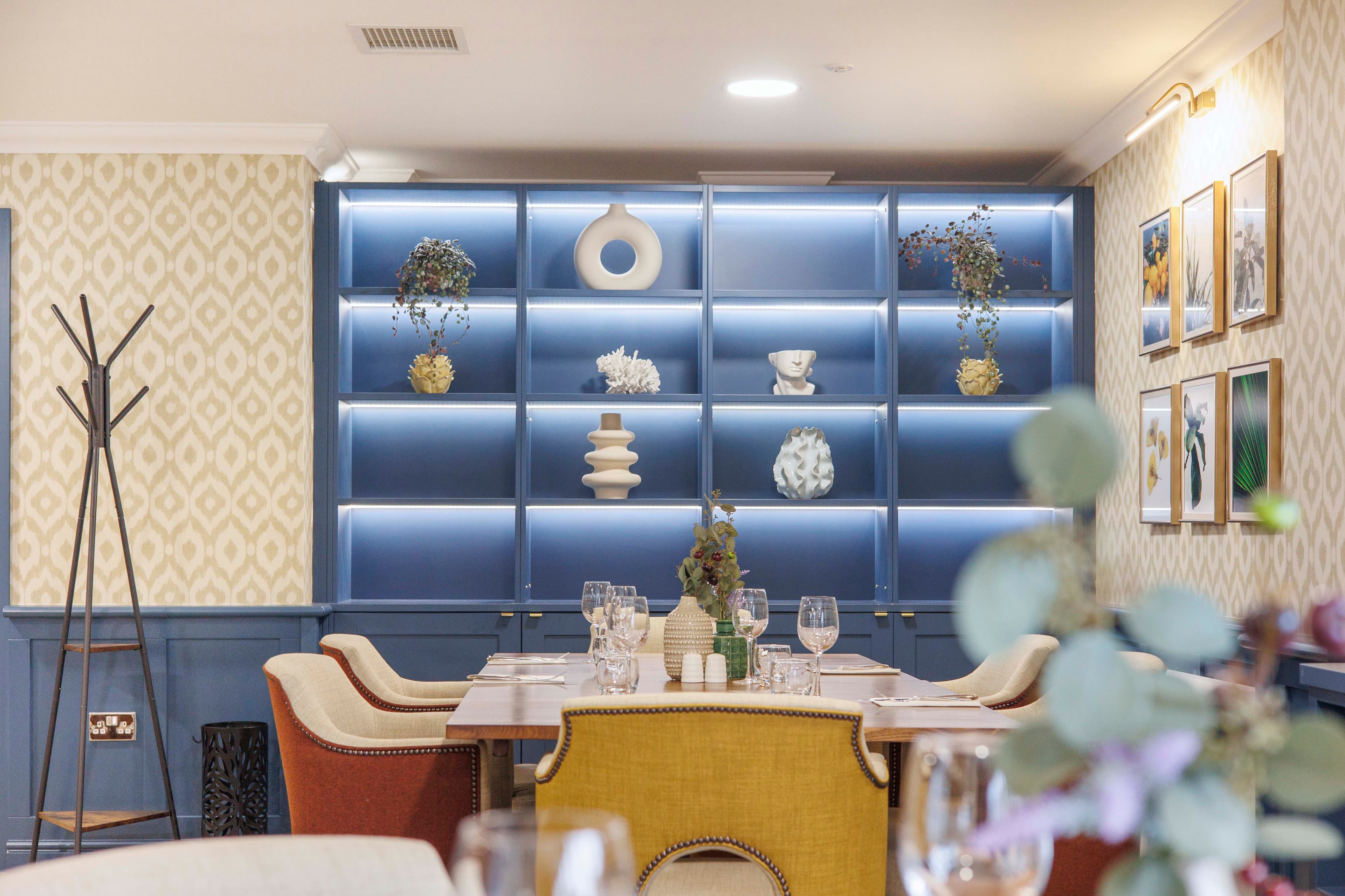 Dining Area at Debden Grange Retirement Development in Saffron Walden, Uttlesford