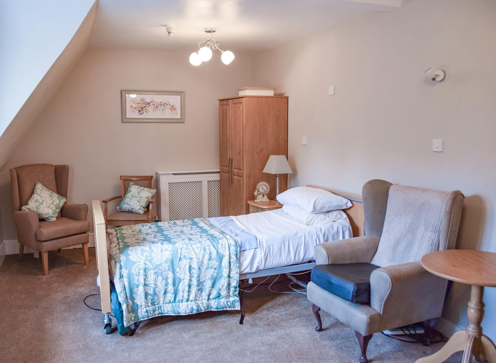 Bedroom of Park House care home in Bewdley, West Midlands