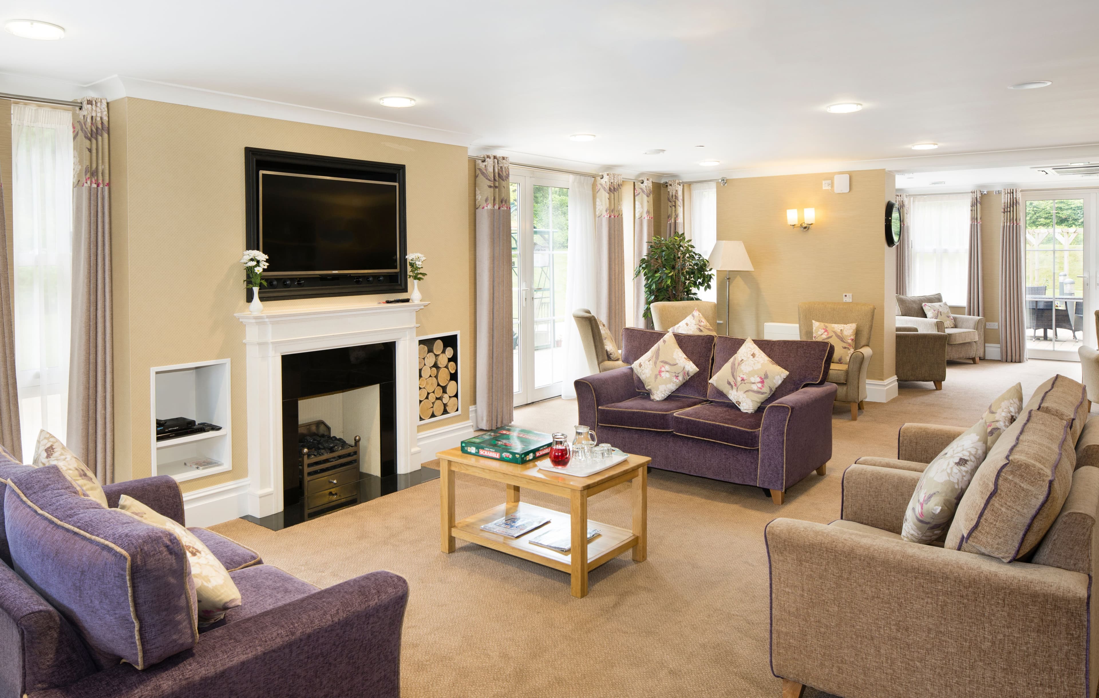 Communal Lounge in Tonbridge House care home in Tonbridge, Kent