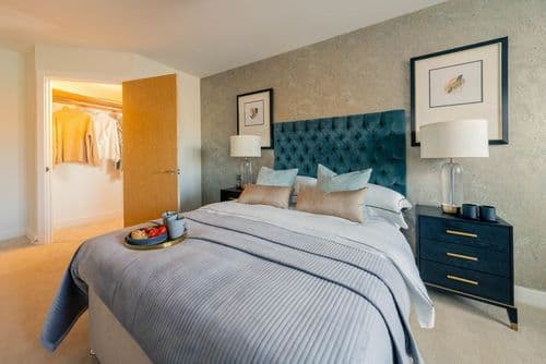 Bedroom at Priory House Retirement Apartment in Banstead, Surrey