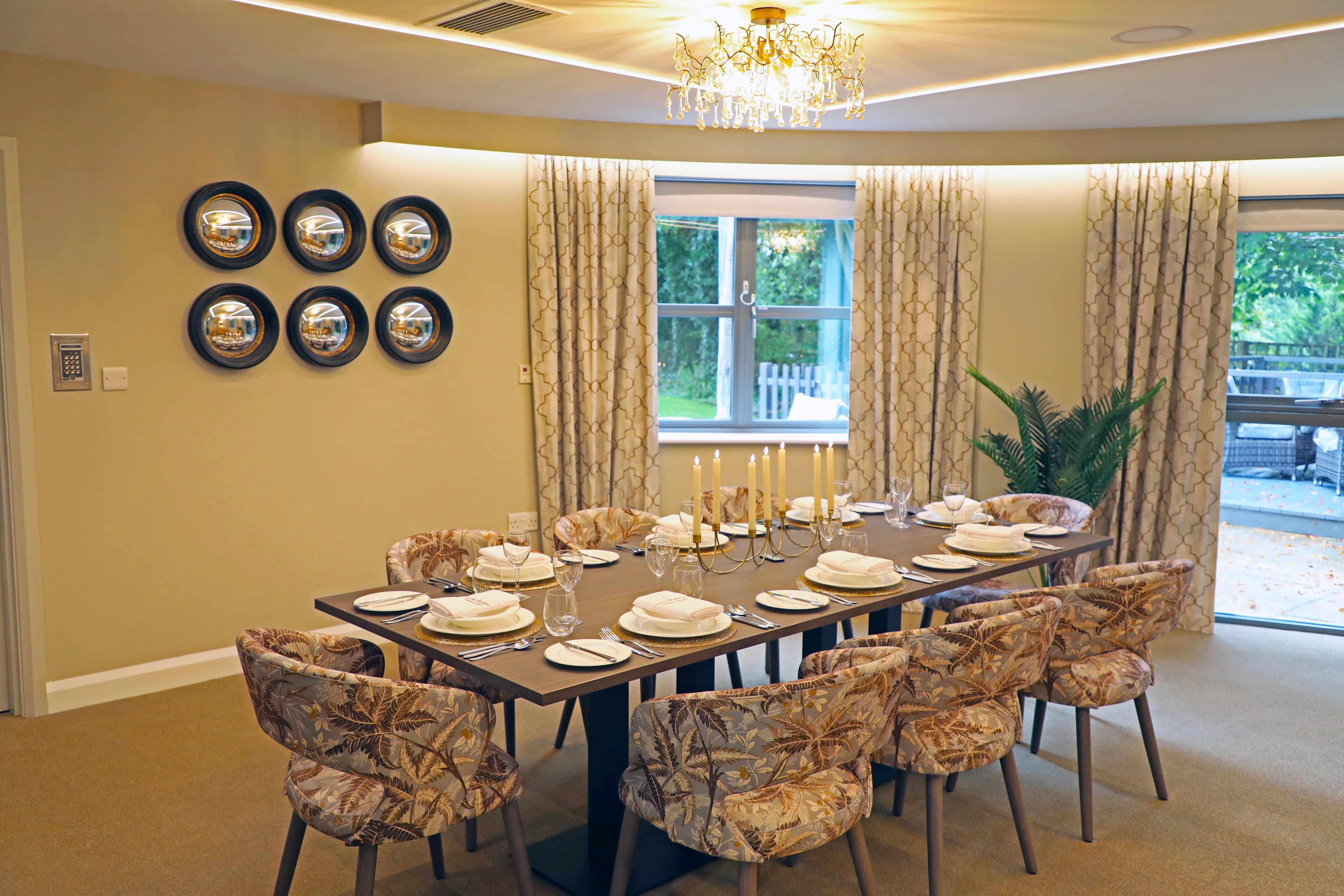 Private dining of Selwood Court in Dorchester, Dorset