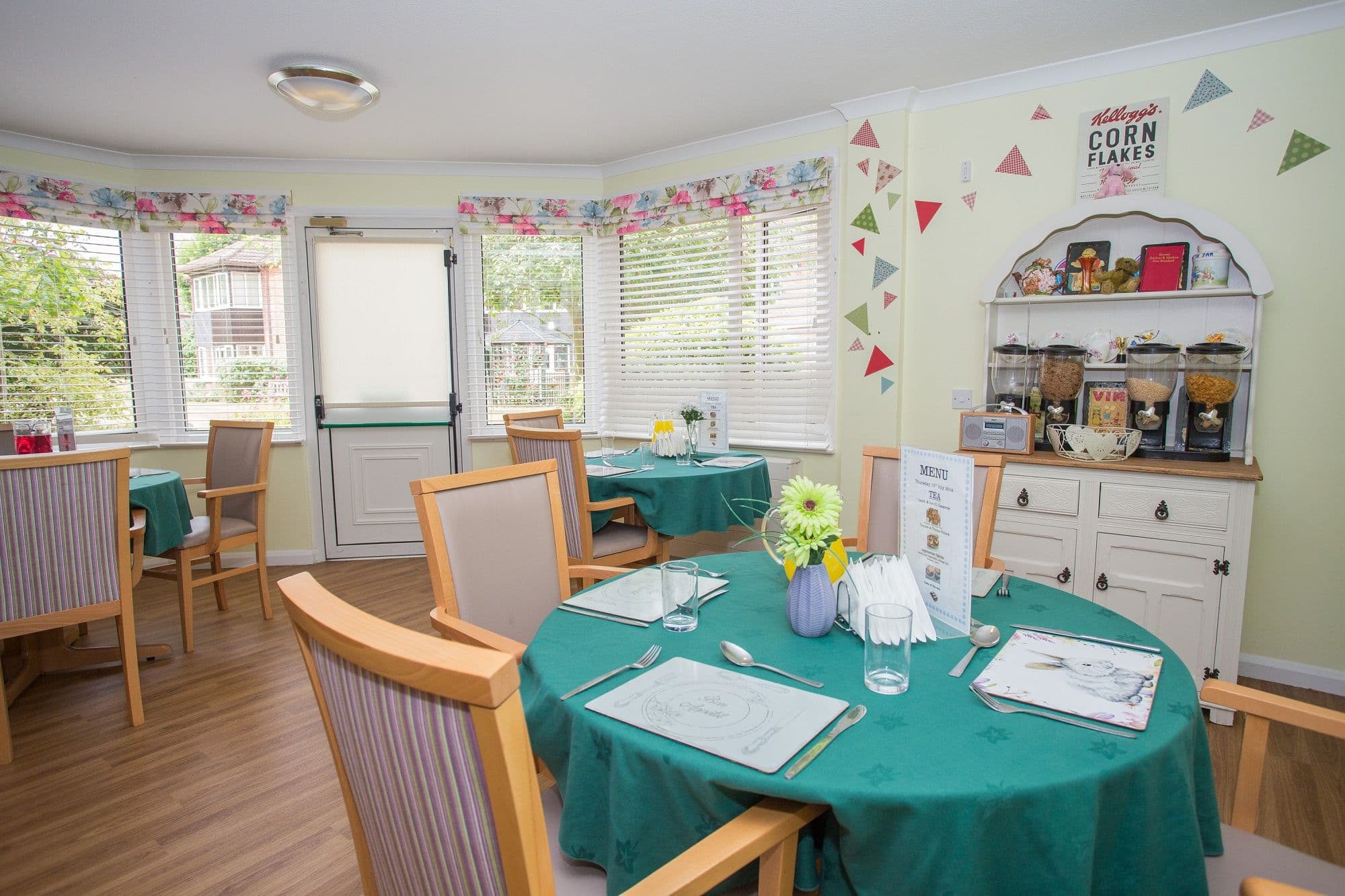 Dining Area at Providence Court care Home in Baldock, Hertfordshire