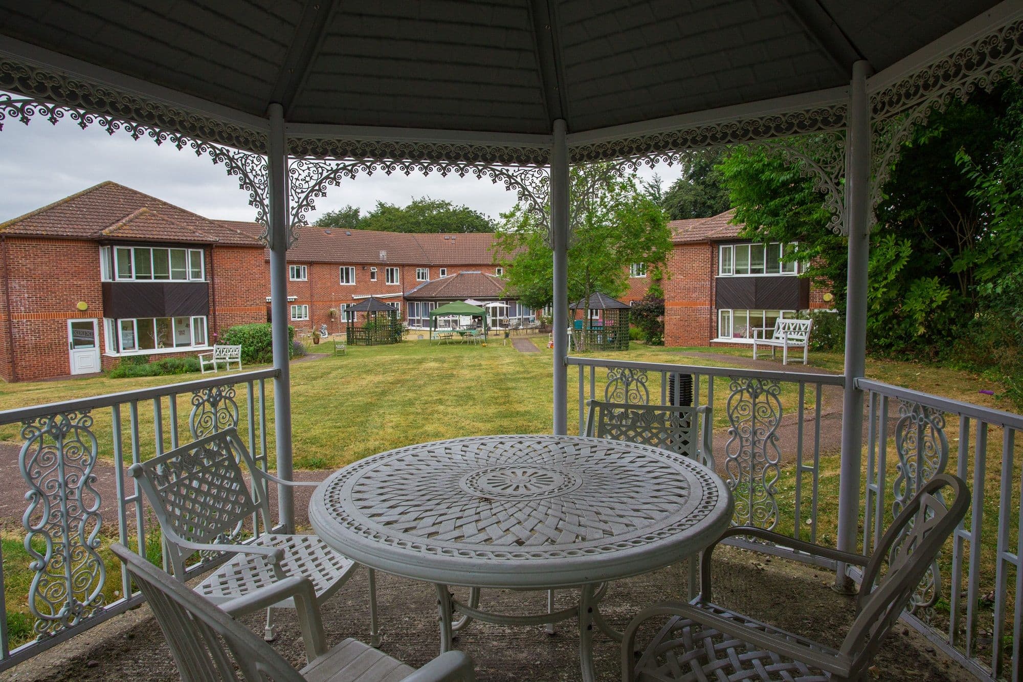 Garden at Providence Court care Home in Baldock, Hertfordshire