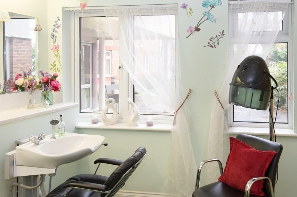 Salon of Queens Court Care Home in Windsor, Berkshire