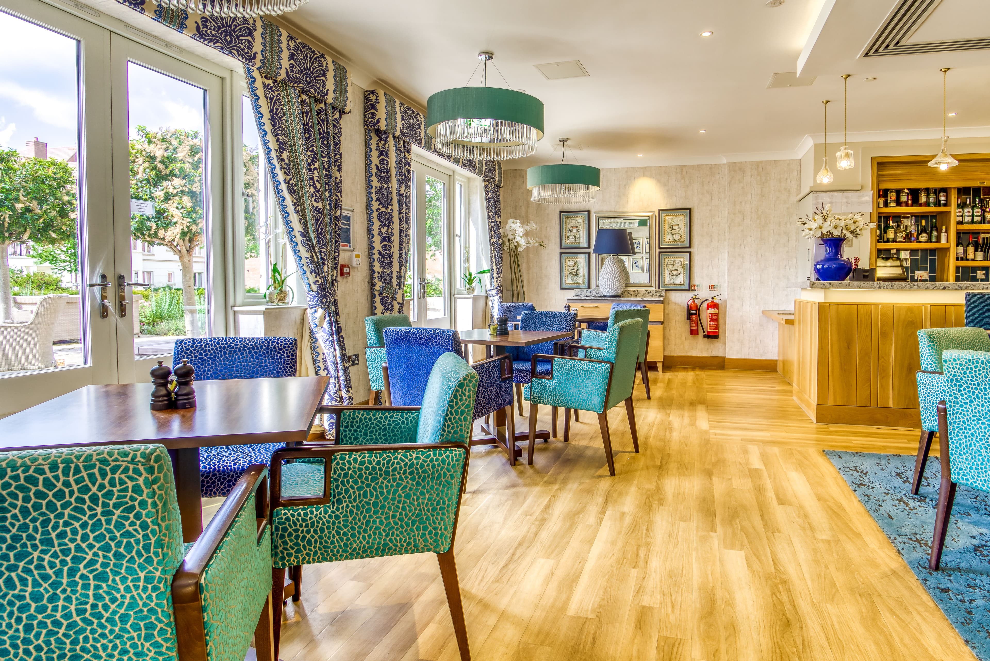 Dining area of Aston-on-Trent care home in Aston-on-Trent, Derbyshire