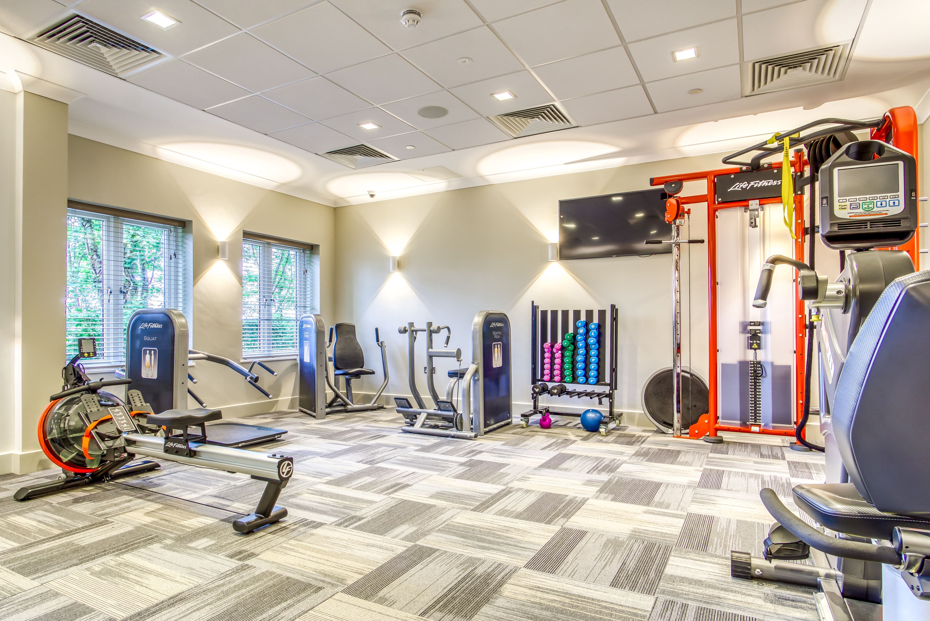 Gym of Wood Norton care home in Evesham, Worcestershire