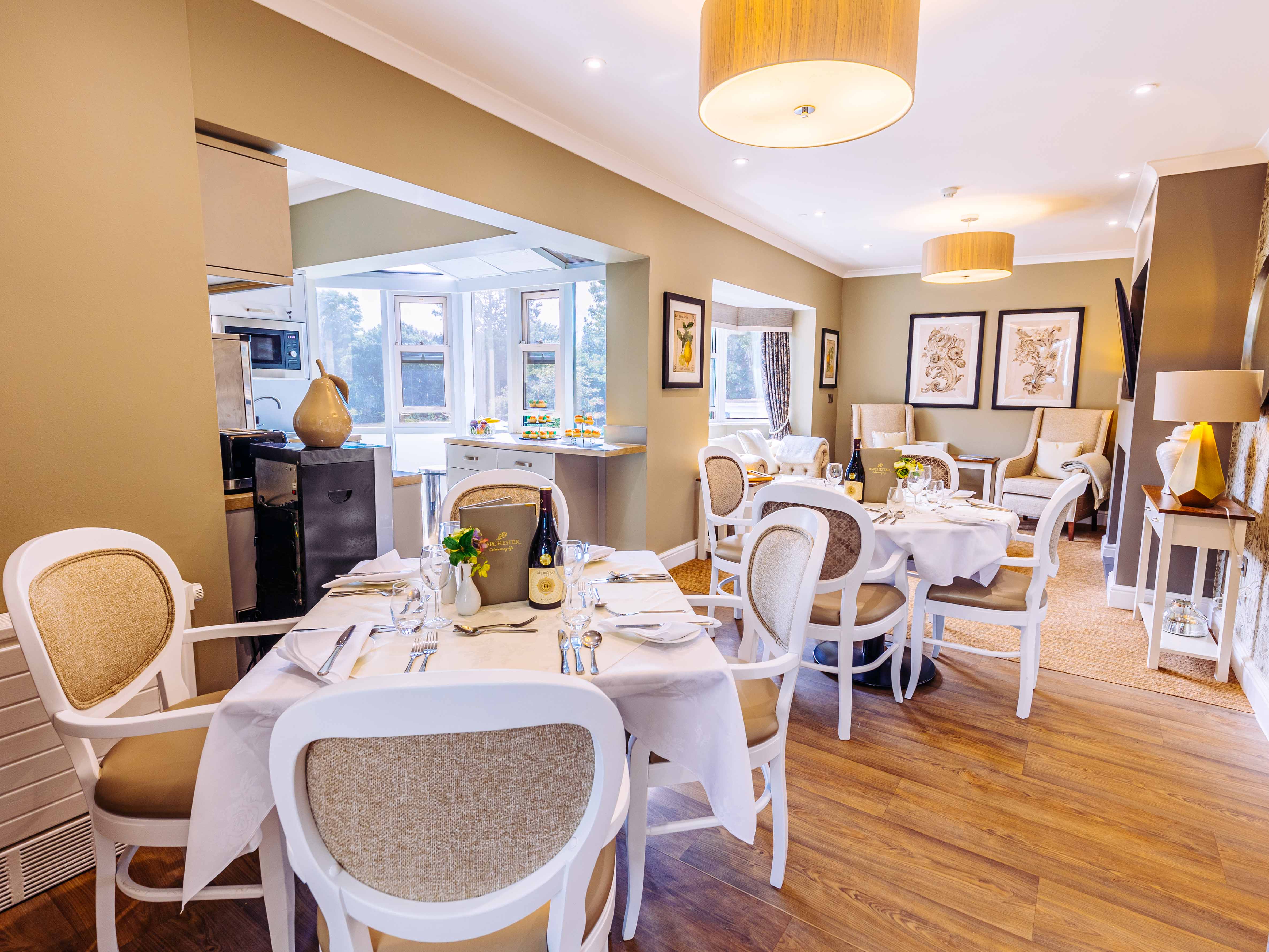 Dining Room at Red Oaks Home in West Sussex, South East England