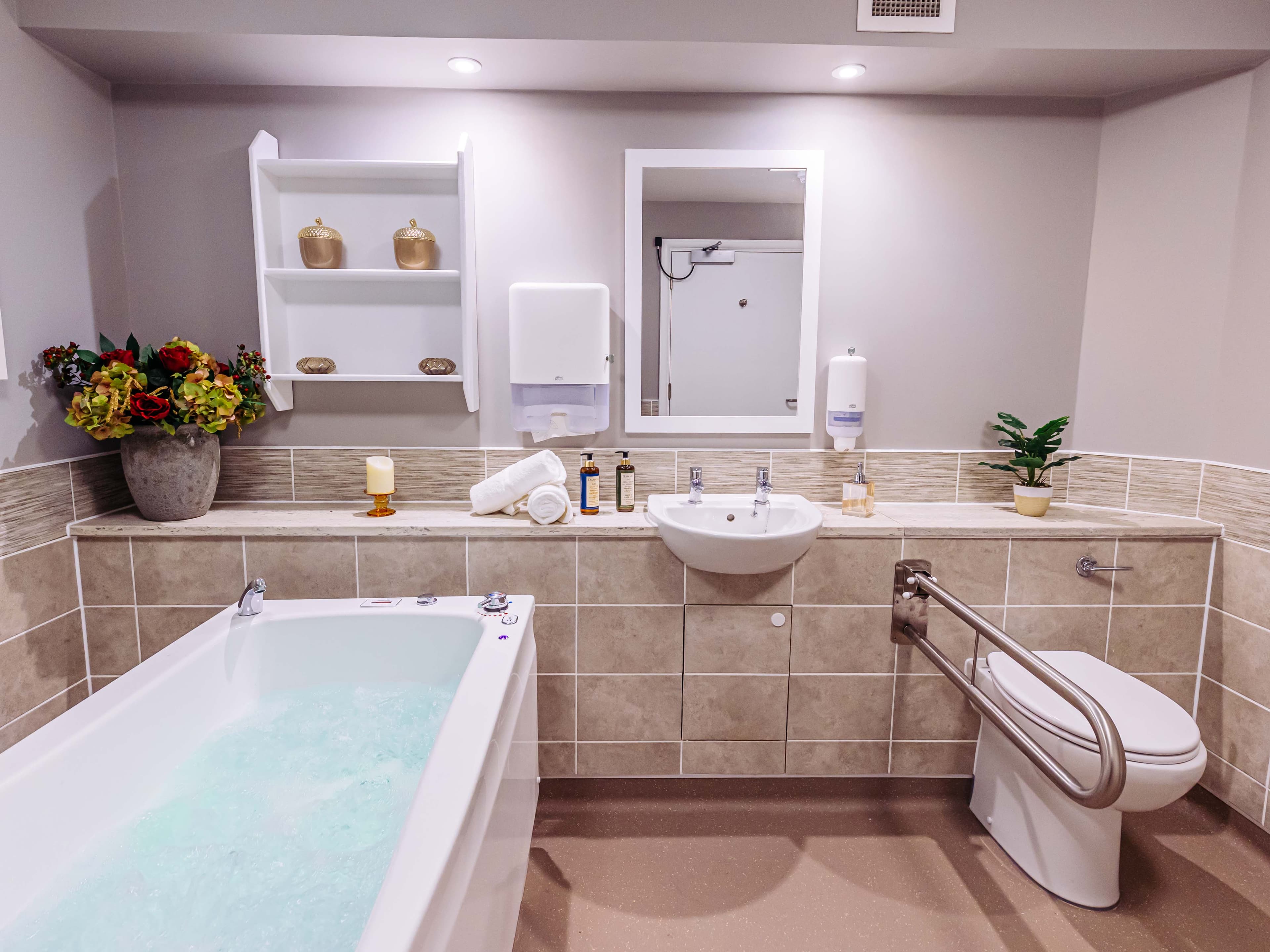 Bathroom at Red Oaks Home in West Sussex, South East England