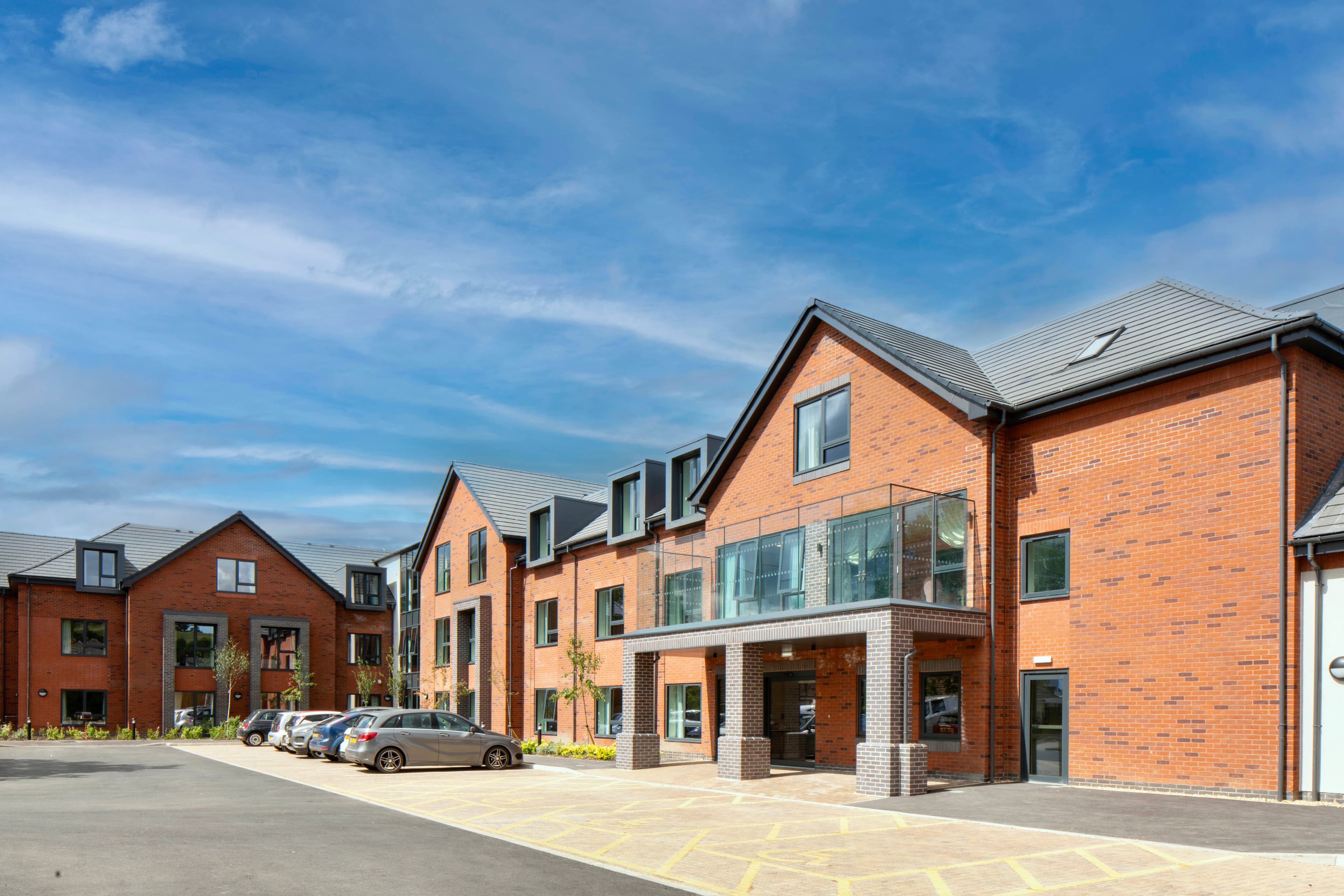 Exterior of Richard House care home in Grantham, Lincolnshire