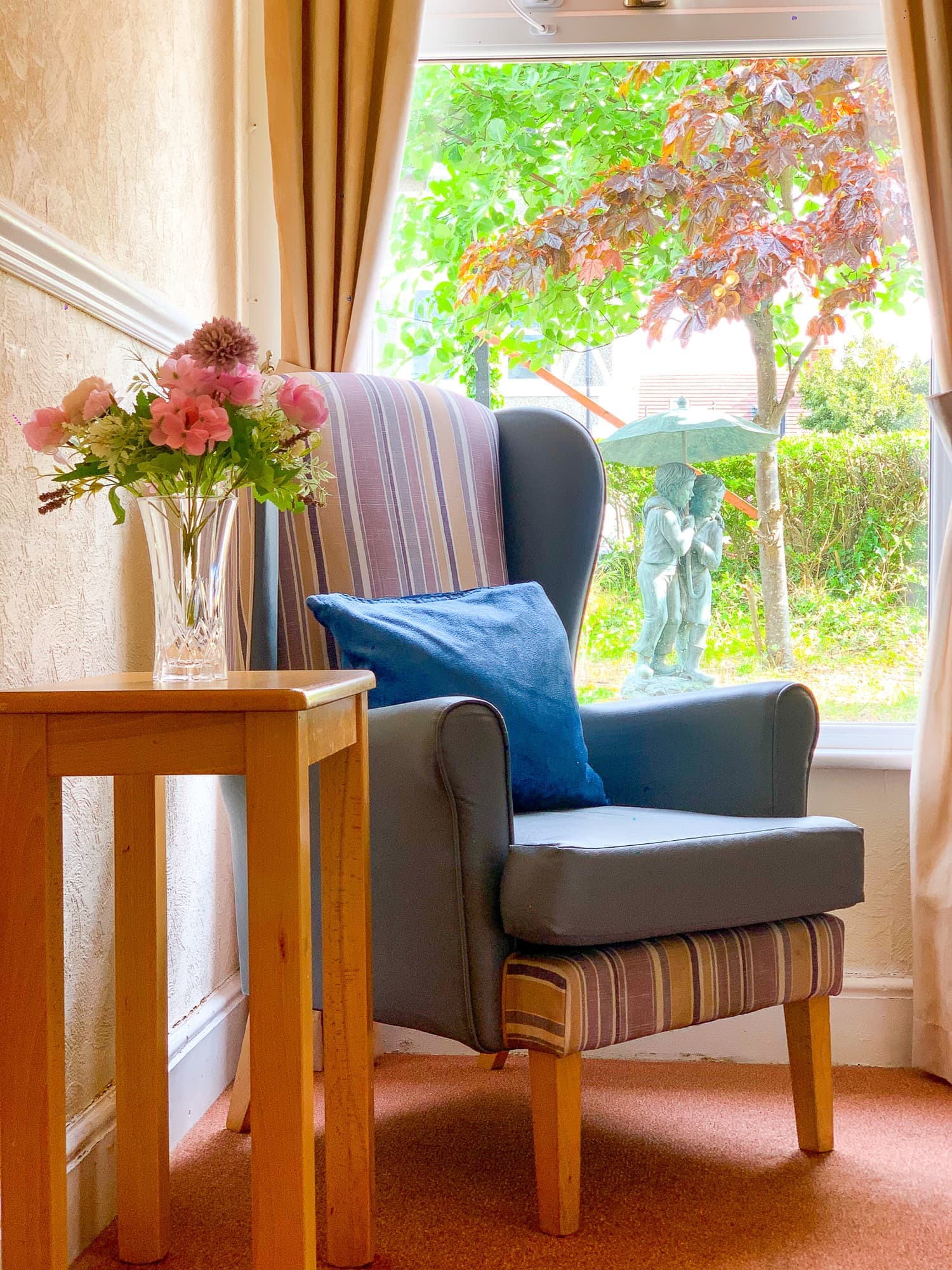 Communal area at Riversdale Nursing Home, West Kirby, Wirral