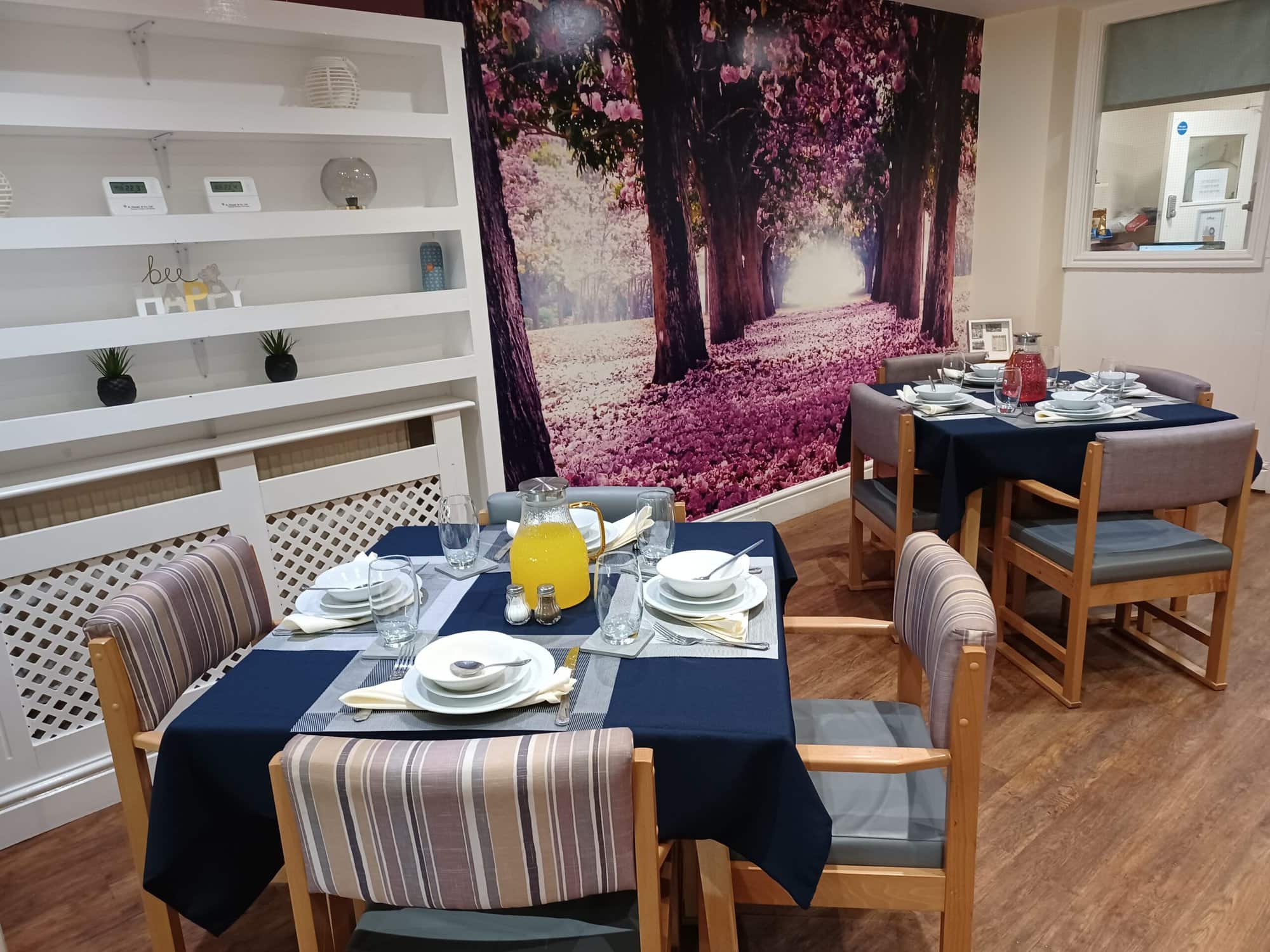 Communal area at Riversdale Nursing Home, West Kirby, Wirral