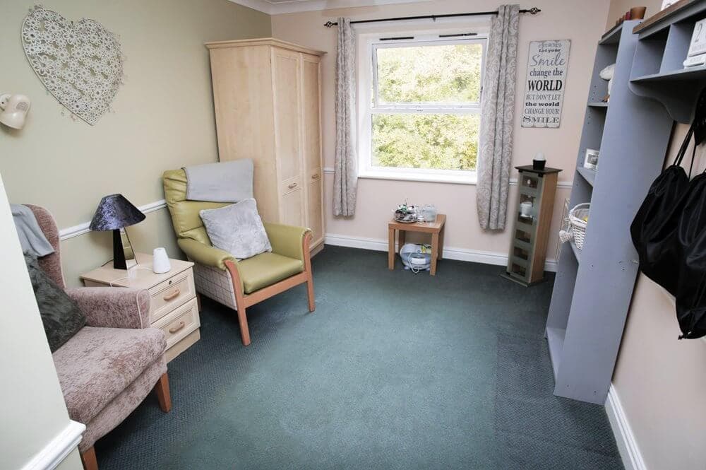 Bedroom of Riverside Care Home in Hyde, Tameside