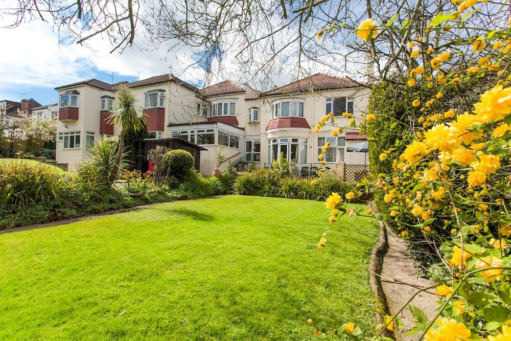 Garden at Roseacres Care Home in London, Greater London