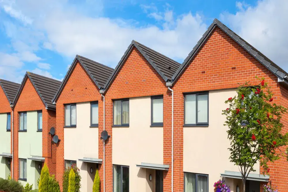 Row of social housing