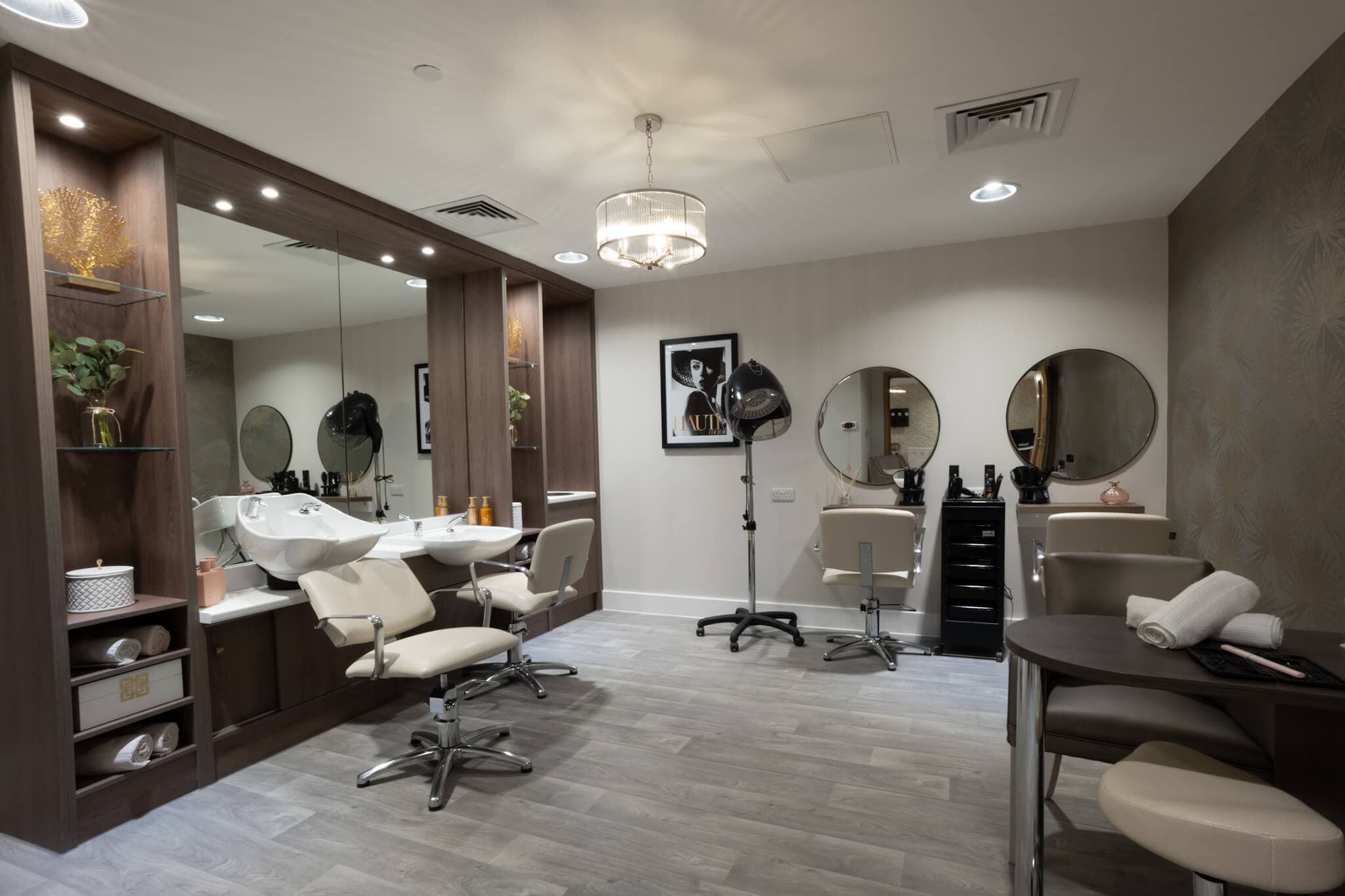 Salon at Rowan Park Care Home in Radstock, Somerset