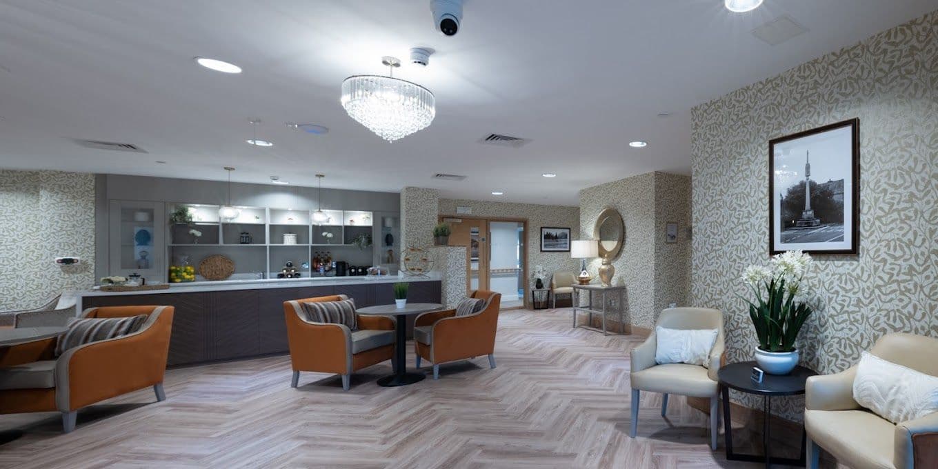 Dining Room at Rowan Park Care Home in Radstock, Somerset