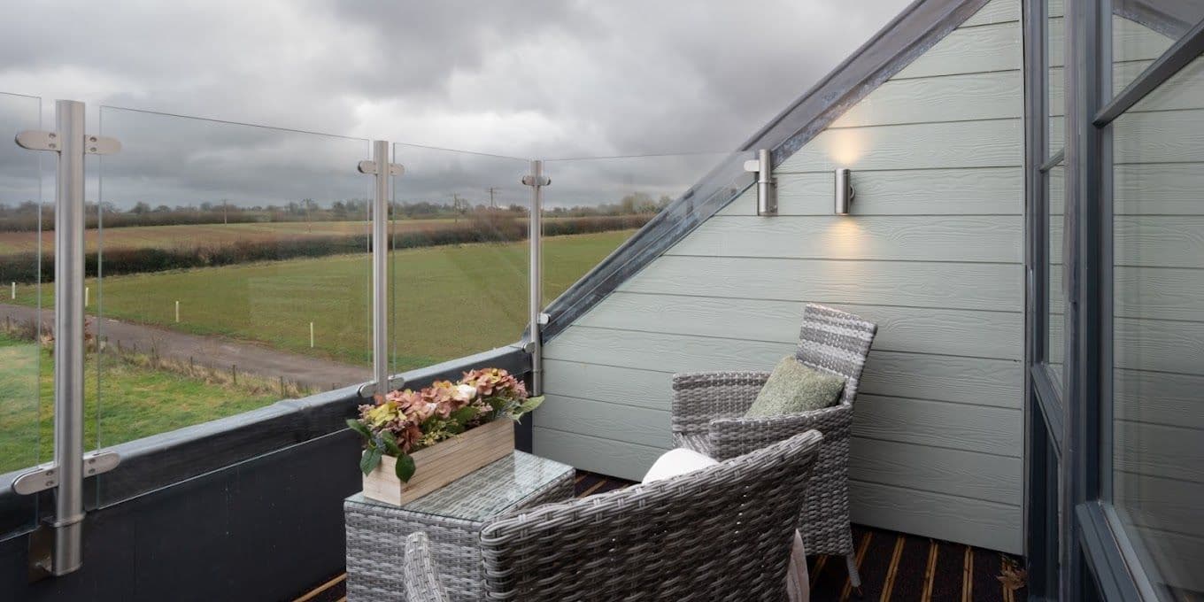 Terrace at Rowan Park Care Home in Radstock, Somerset