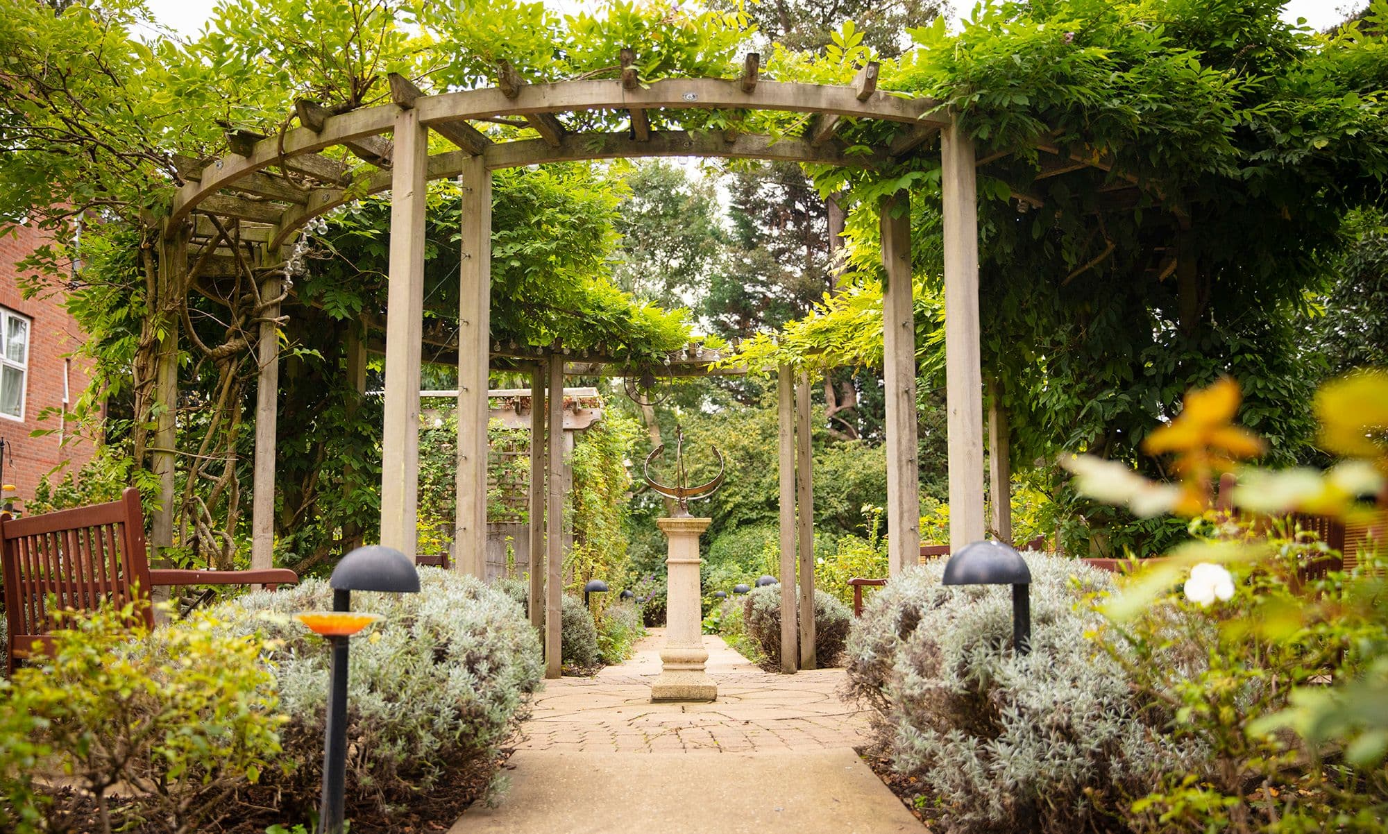 Garden at Esher Manor Care Home in Esher, Surrey