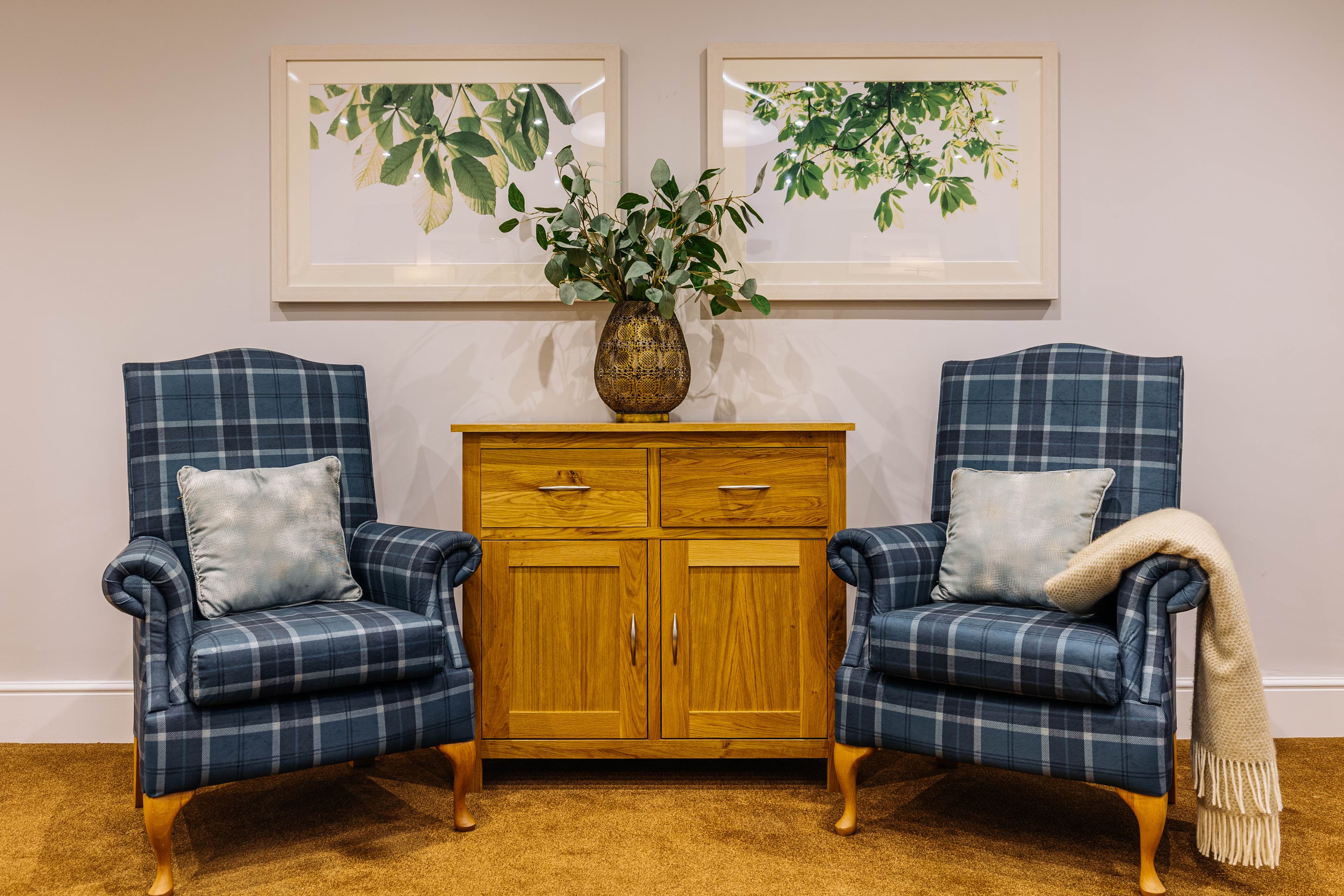 Communal Area at Scarborough Hall Care Home in Scarborough, North Yorkshire