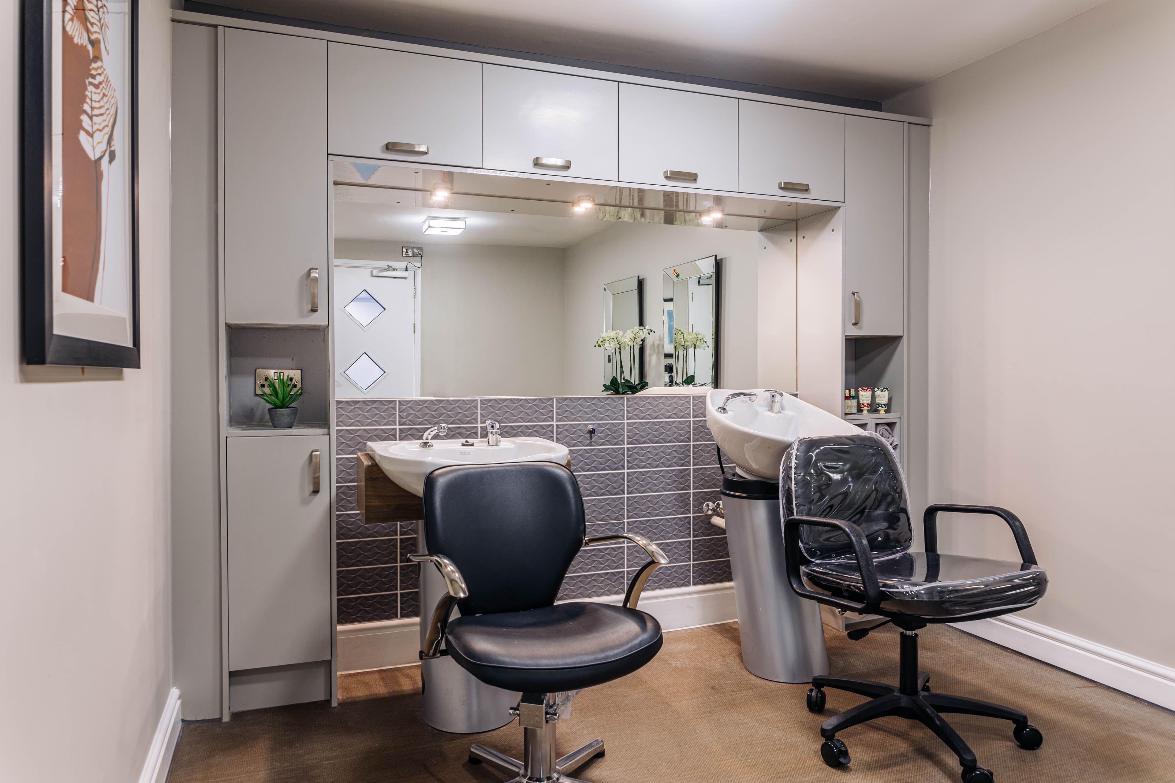 Salon at Scarborough Hall Care Home in Scarborough, North Yorkshire