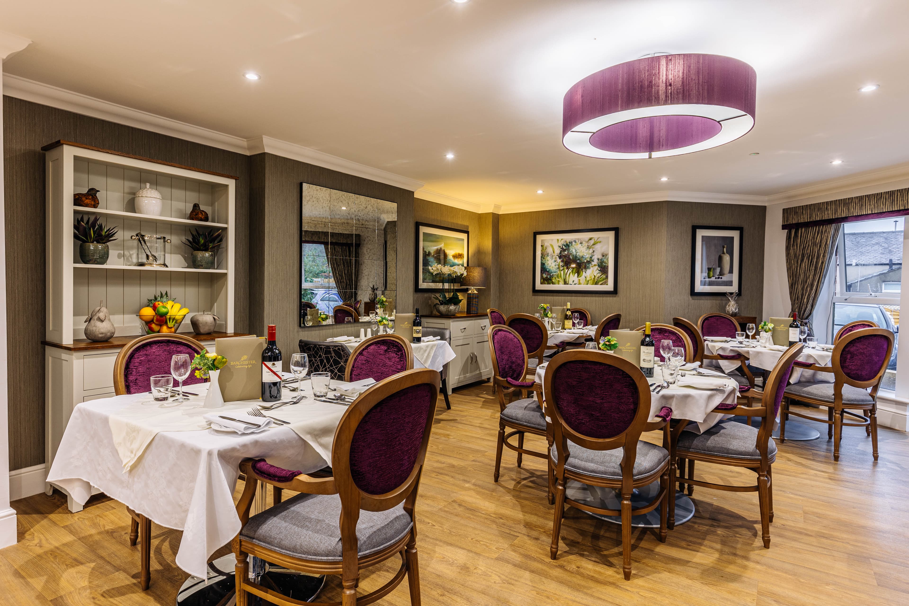 Dining Room at Scarborough Hall Care Home in Scarborough, North Yorkshire