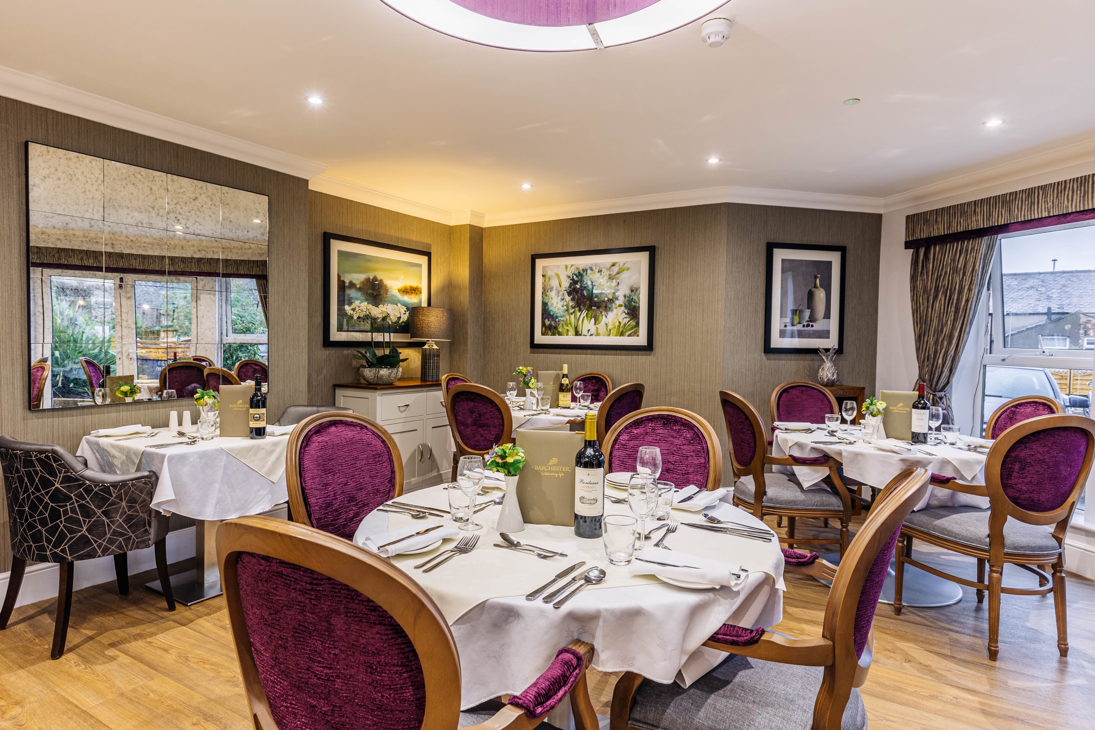 Dining Room at Scarborough Hall Care Home in Scarborough, North Yorkshire