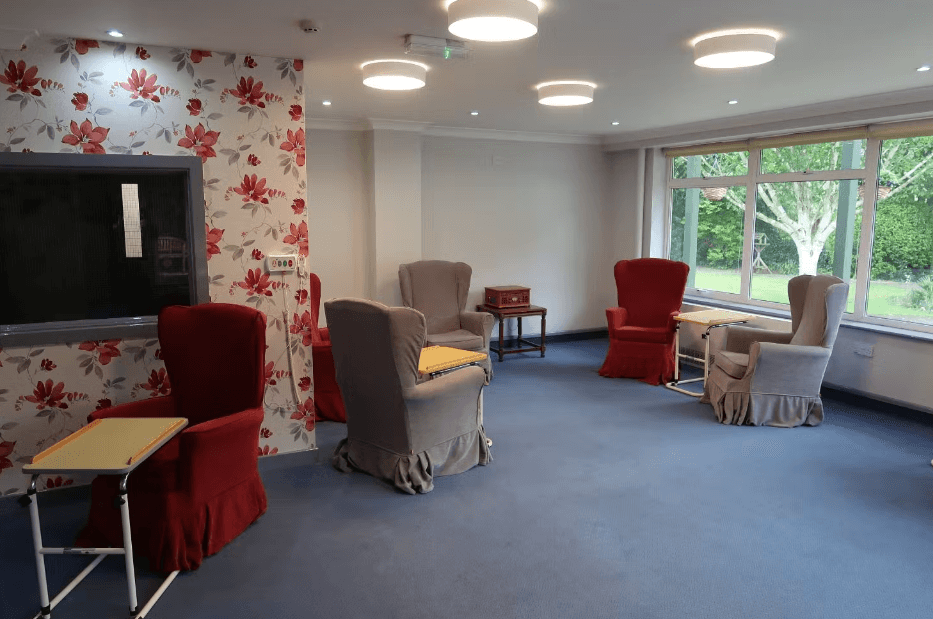 Communal Area of Oakdene Care Home in Verwood, Dorset