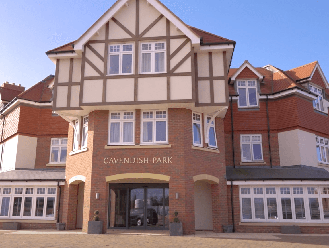 Exterior of Cavendish Park in Evesham, Worcestershire