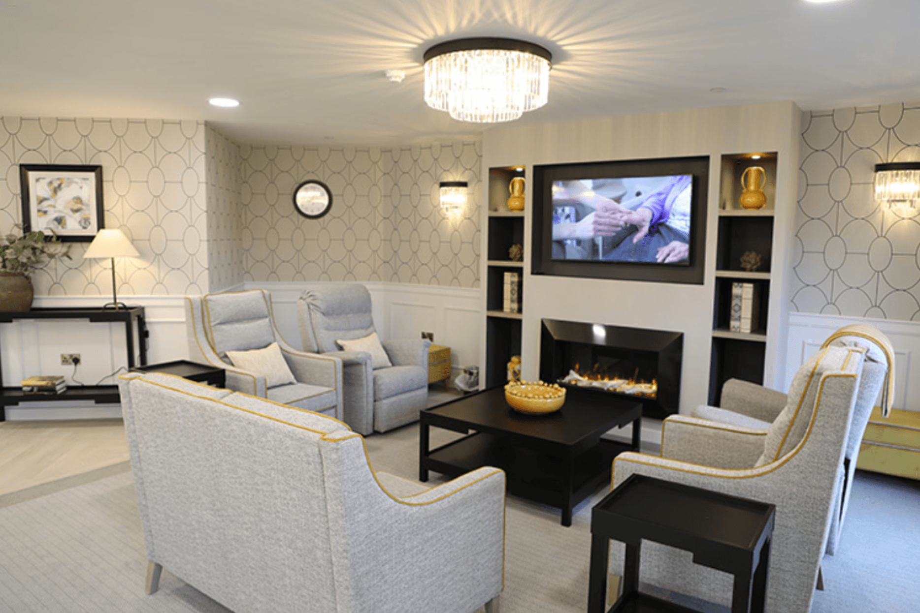 Communal area of Hermitage House in Thrapston, Kettering