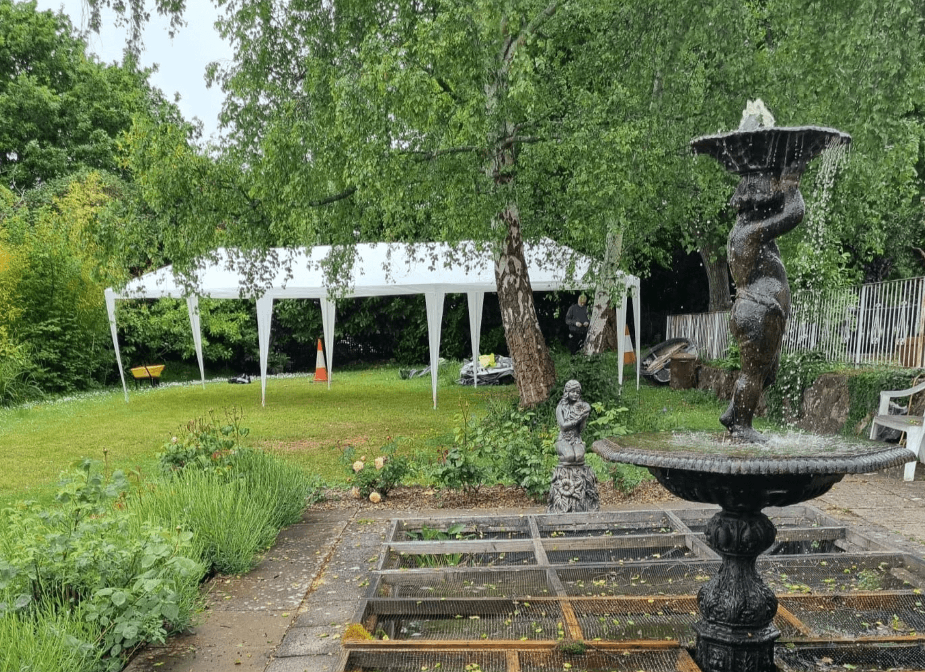 Garden of Moors Park care home in Teignmouth, Devon